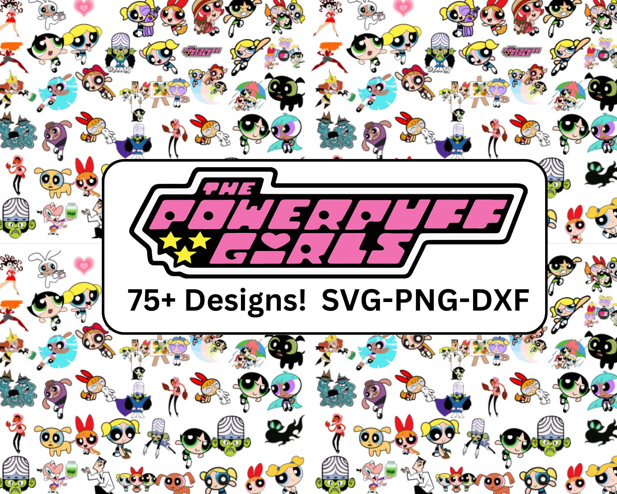 Puff Girls SVG Bundle - 75 Files! SVG, PNG, dxf, and more!