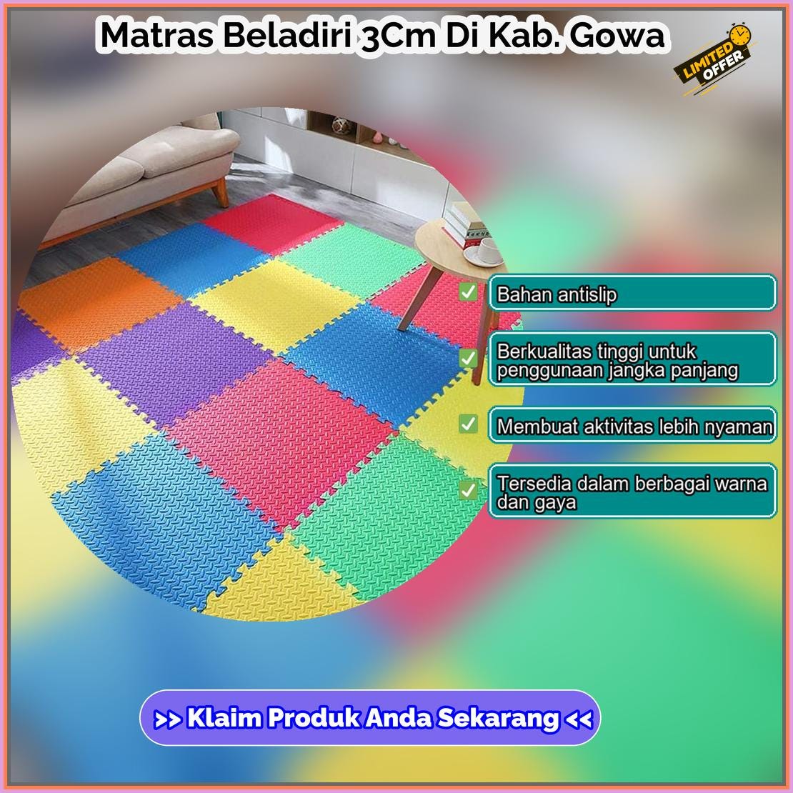 Matras Beladiri 3Cm Di Kab Gowa