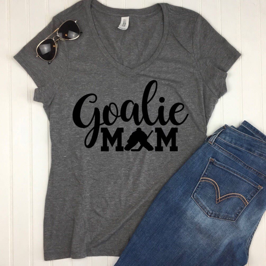 Hockey goalie Mom TShirt, Hockey Mom Shirt, goalie mom shirt, Mothers day gift, hockey coach gift, Mom Shirt, Mom hockey Shirt, Hockey Gift