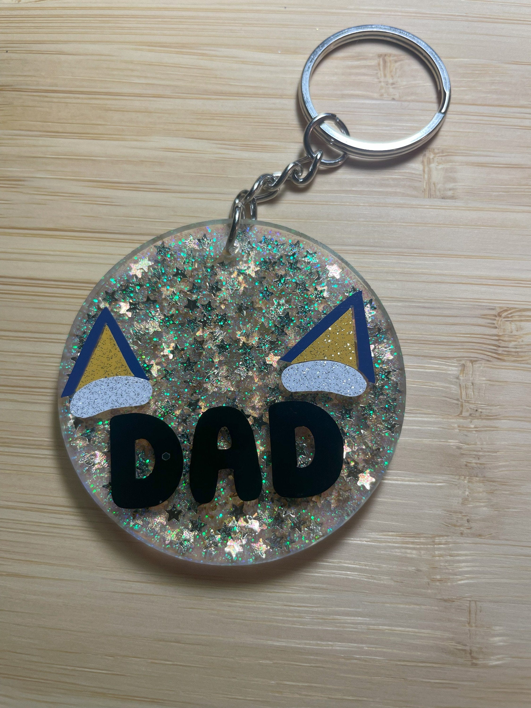 Bluey Dad Keychain