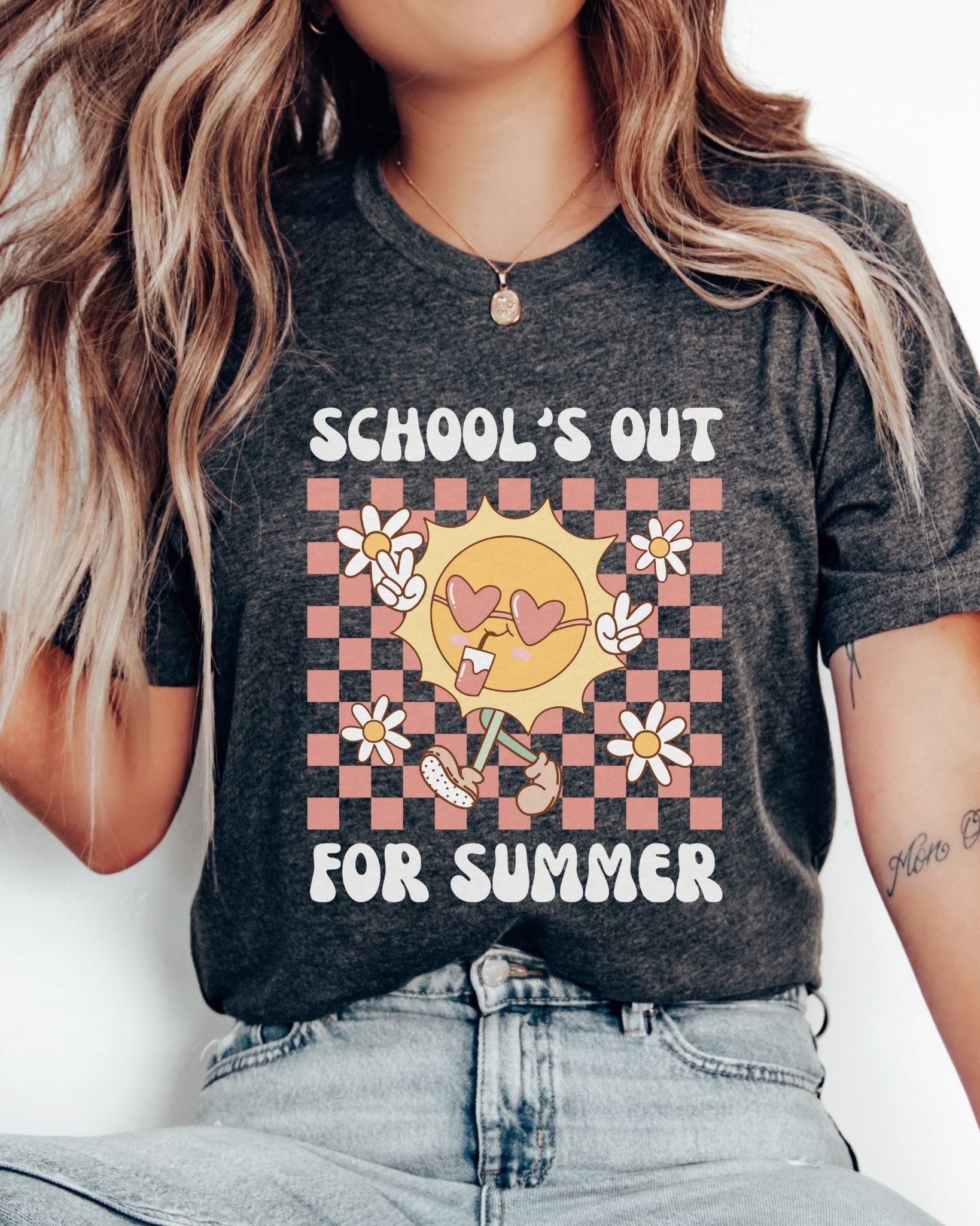 Retro Schools Out For Summer Shirt, Last Day of School Shirt, Teacher Summer Tshirt, End of School Year Shirt, End Of School Shirt