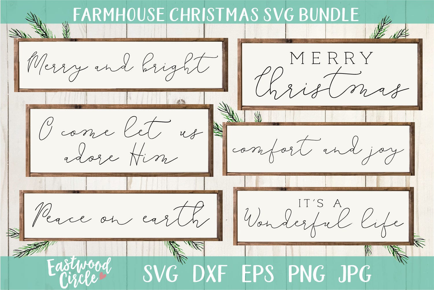 Farmhouse Christmas svg Bundle, Christmas svg Bundle, Christmas svg, Farmhouse Christmas svg, Christmas svg Files, Sign svg, Commercial Use