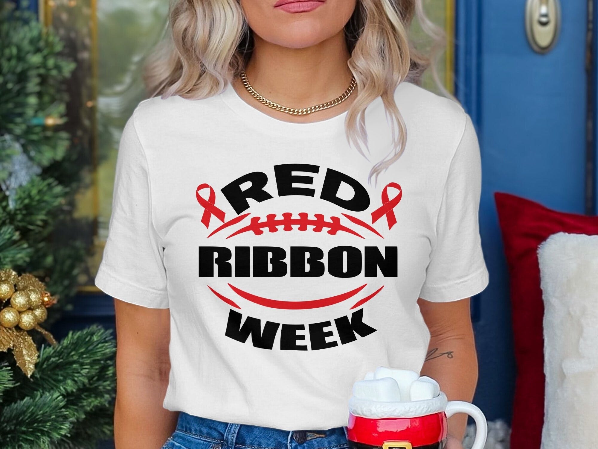 Red Ribbon Week Svg Png,  Svg, Drug Free Svg, Red Ribbon Week Awareness Svg Cricut Sublimation Design