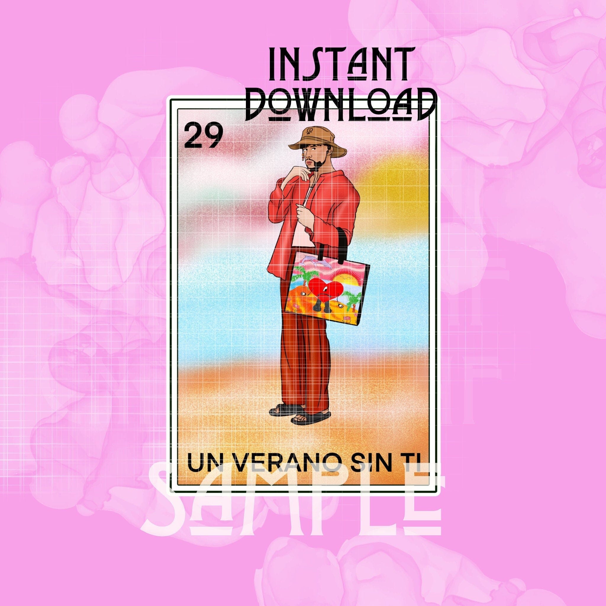 Bad bunny loteria card