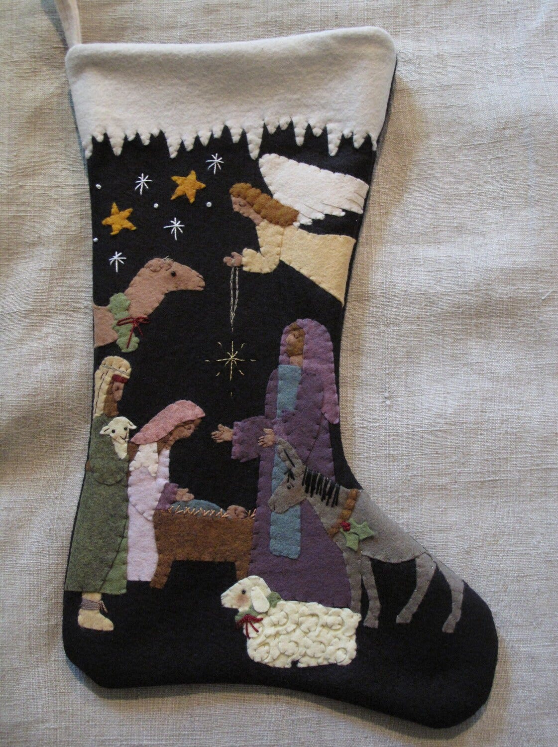 PDF DOWNLOAD DIY Behold Your King Stocking Pattern by cheswickcompany