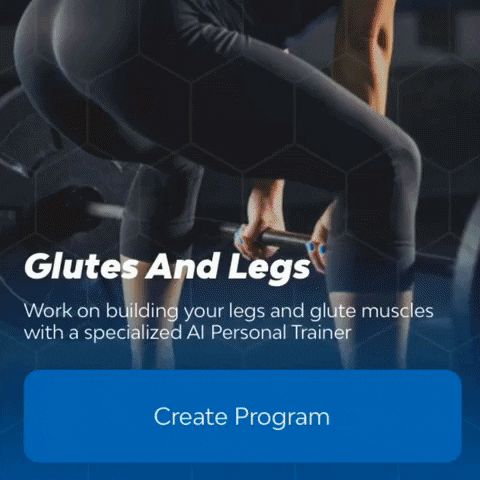 Animation showing the interface of the GymStreak App