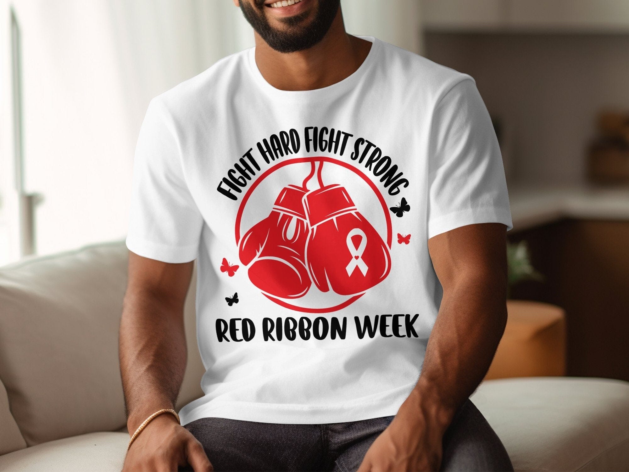 Red Ribbon Week Svg Png, Fifght Hard Fight Strong Svg, Drug Free Svg, Red Ribbon Week Awareness Svg Cricut Sublimation Design