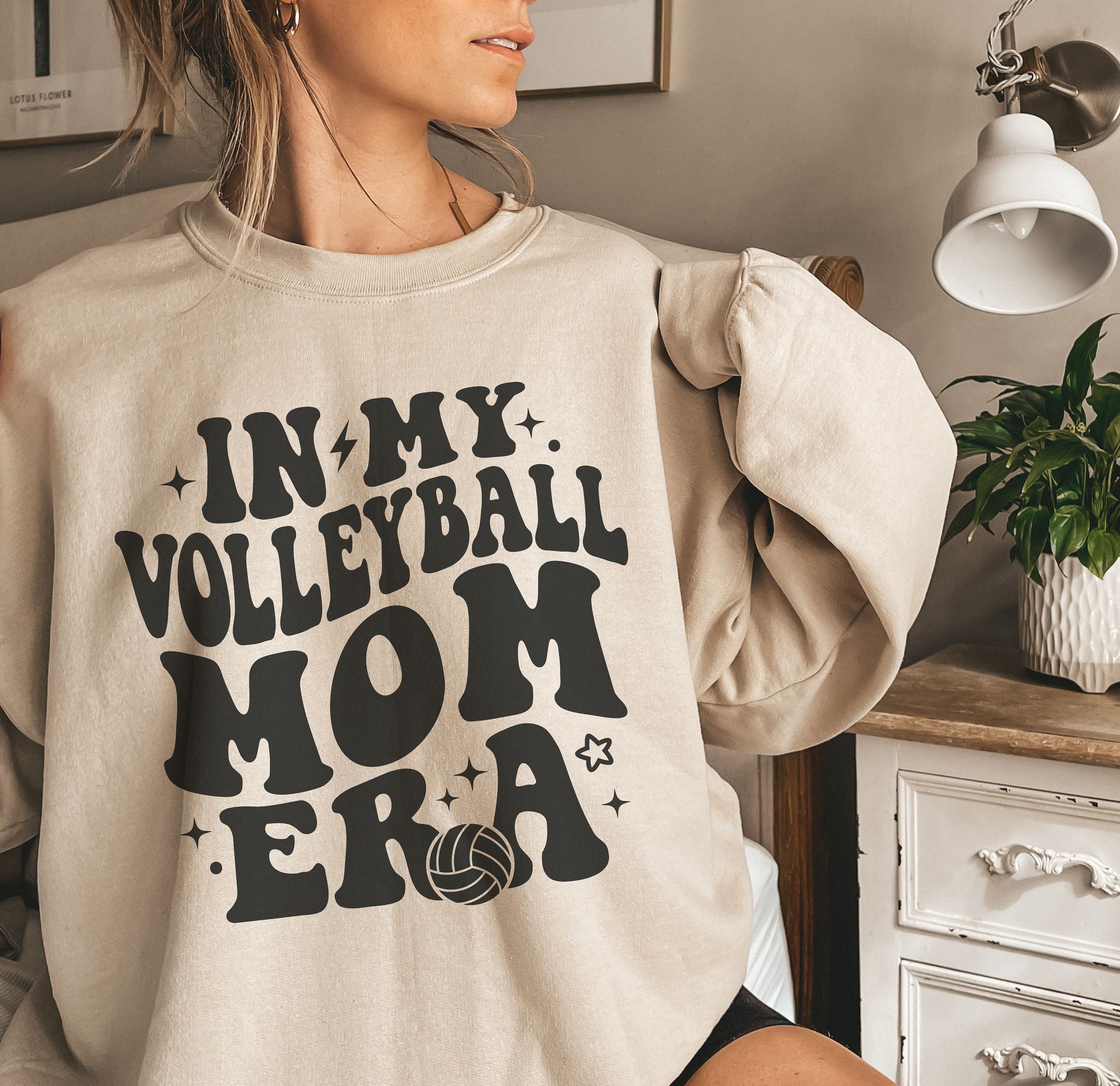 In My Volleyball Mom Era Sweatshirt, Volleyball Mom Sweater, Volleyball Mom Era Shirt, Volleyball Mama Shirt, Game Day Shirt, Gift for Mom