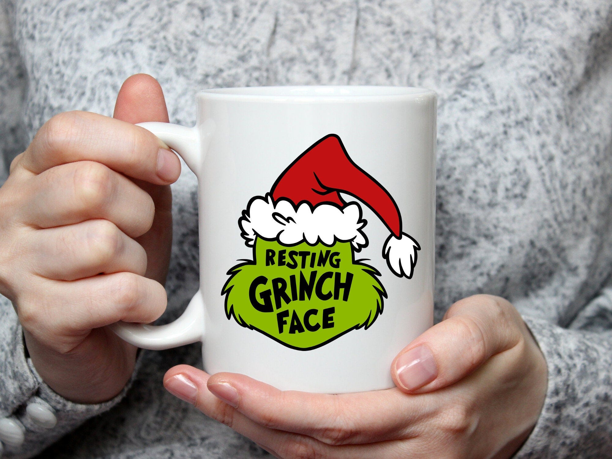 Resting Grinch Face/11oz mug