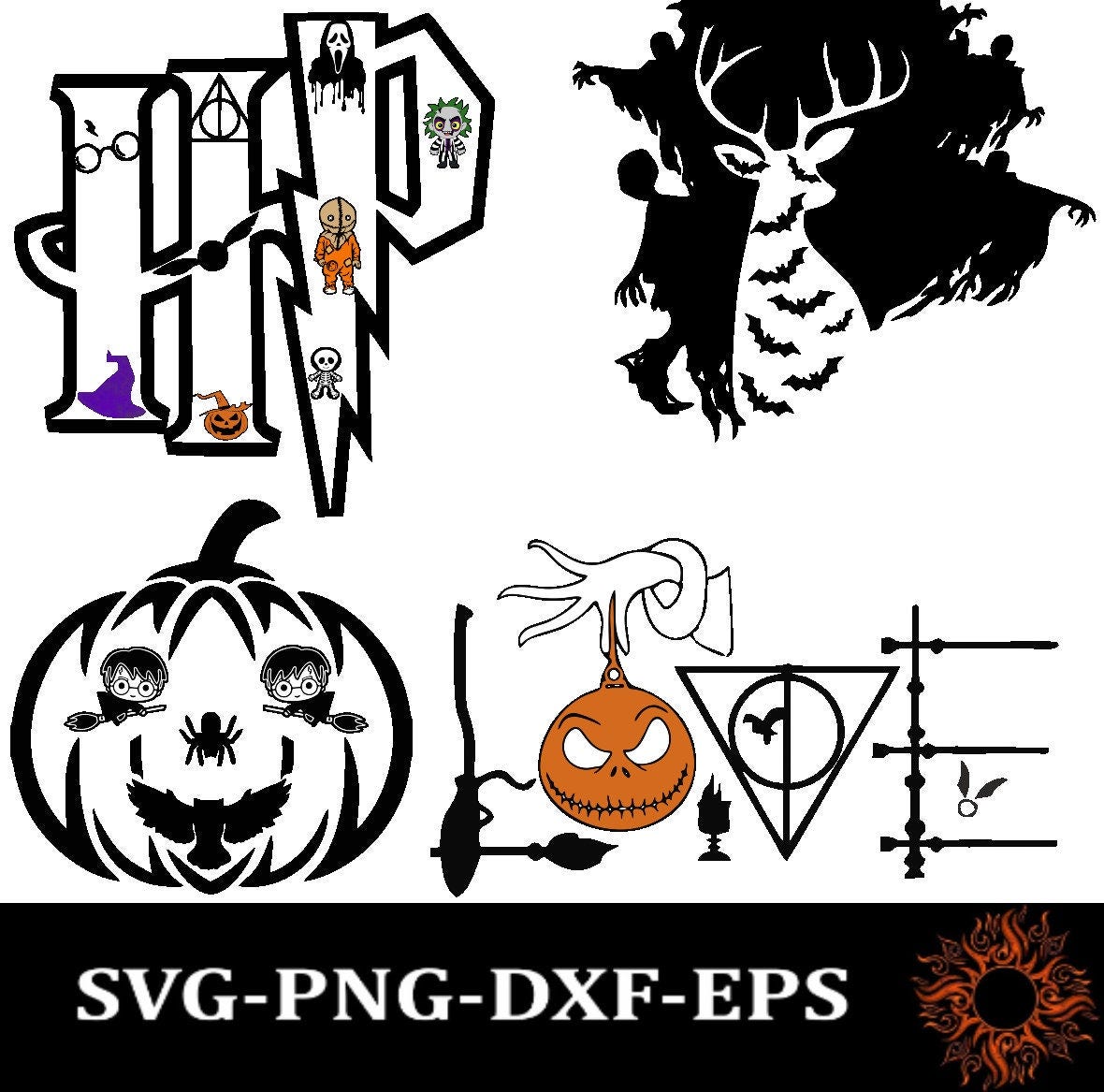 Horror SVG Bundle Halloween Horror SVG Horror Friends svg Horror characters svg Halloween svg Cricut cut file