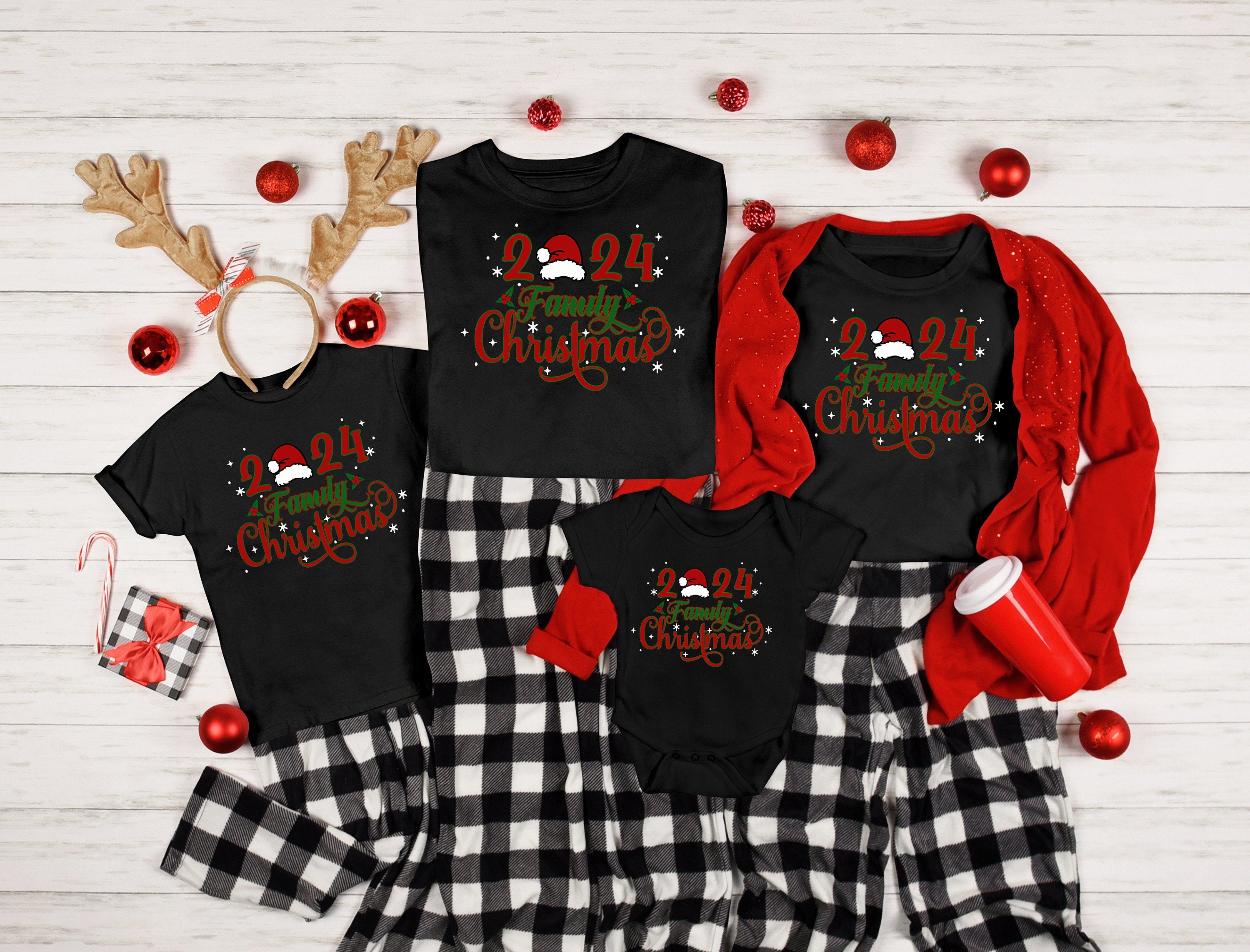 2024 Family Christmas / For Christmas Shirts/ Layered Digital Downloads for Cricut, Silhouette Etc.. Svg| Eps| Dxf| Png| Files