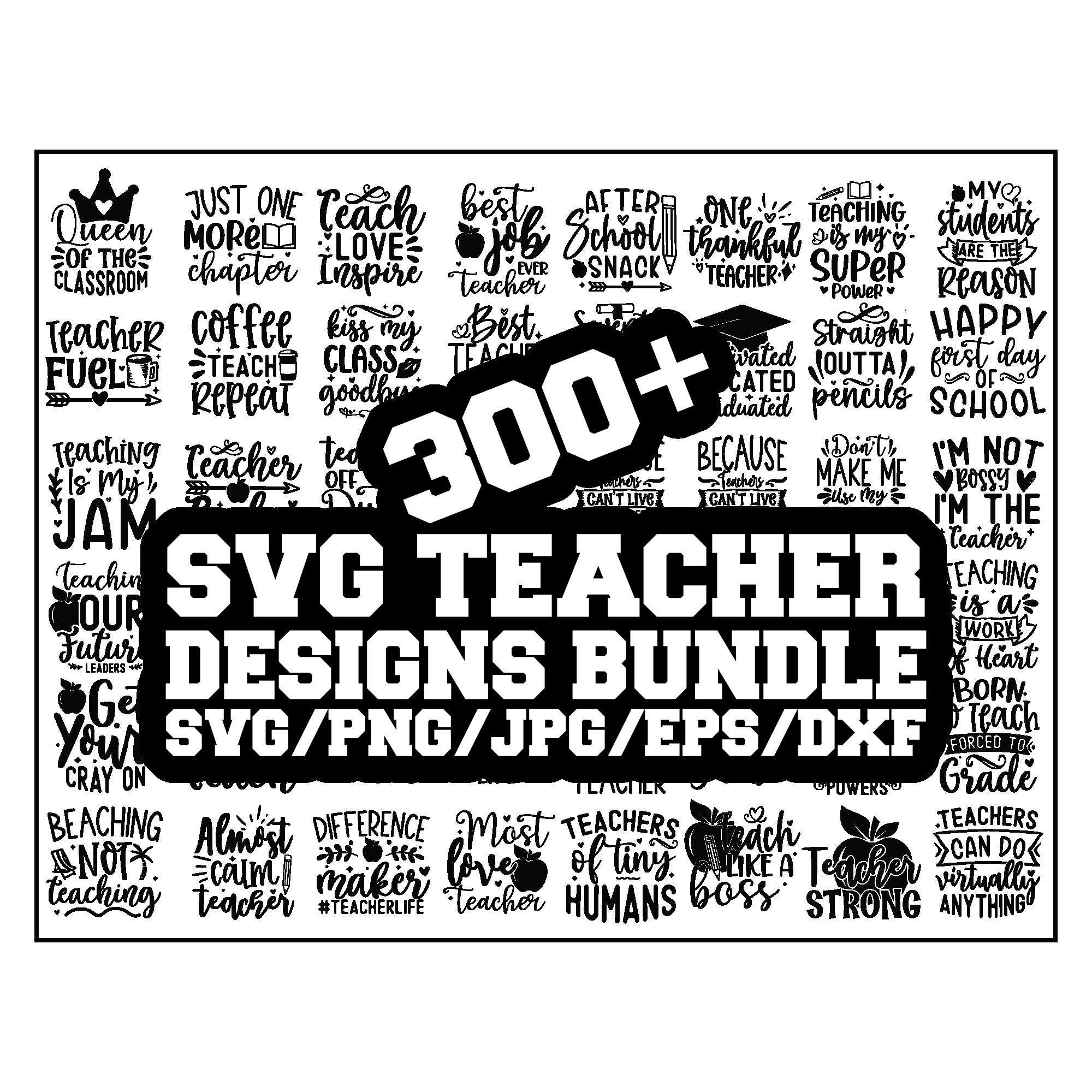 300+ Teacher SVG, Teacher Shirt SVG, Teacher Png, Teacher Svg For Shirts, Teacher Svg Bundle, Teacher Png Bundle, Teacher Appreciation Svg