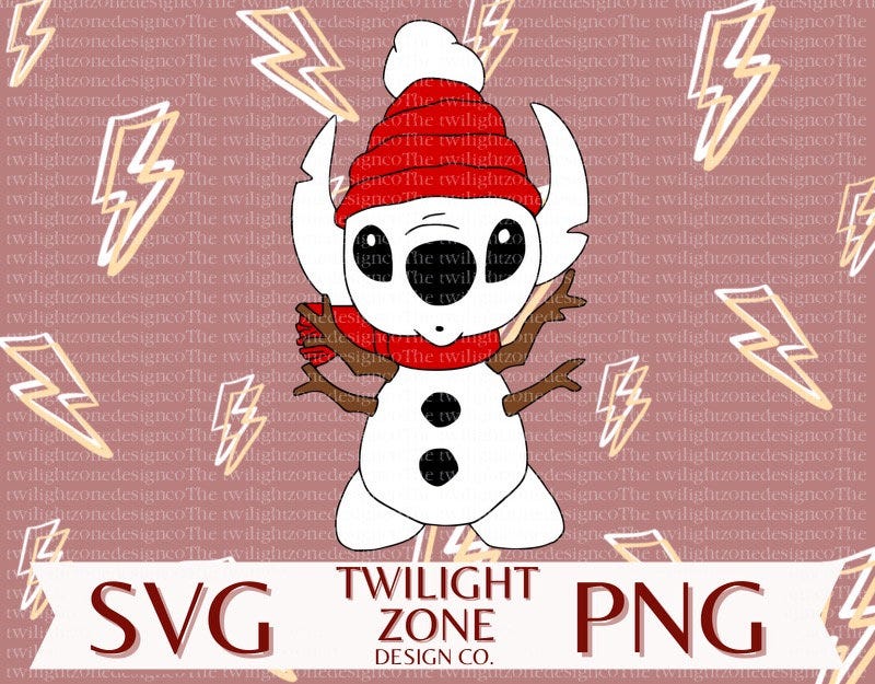 Snowman stitch  SVG | easy cut file for Cricut, Layered by colour. PNG | colour file for printing and sublimination