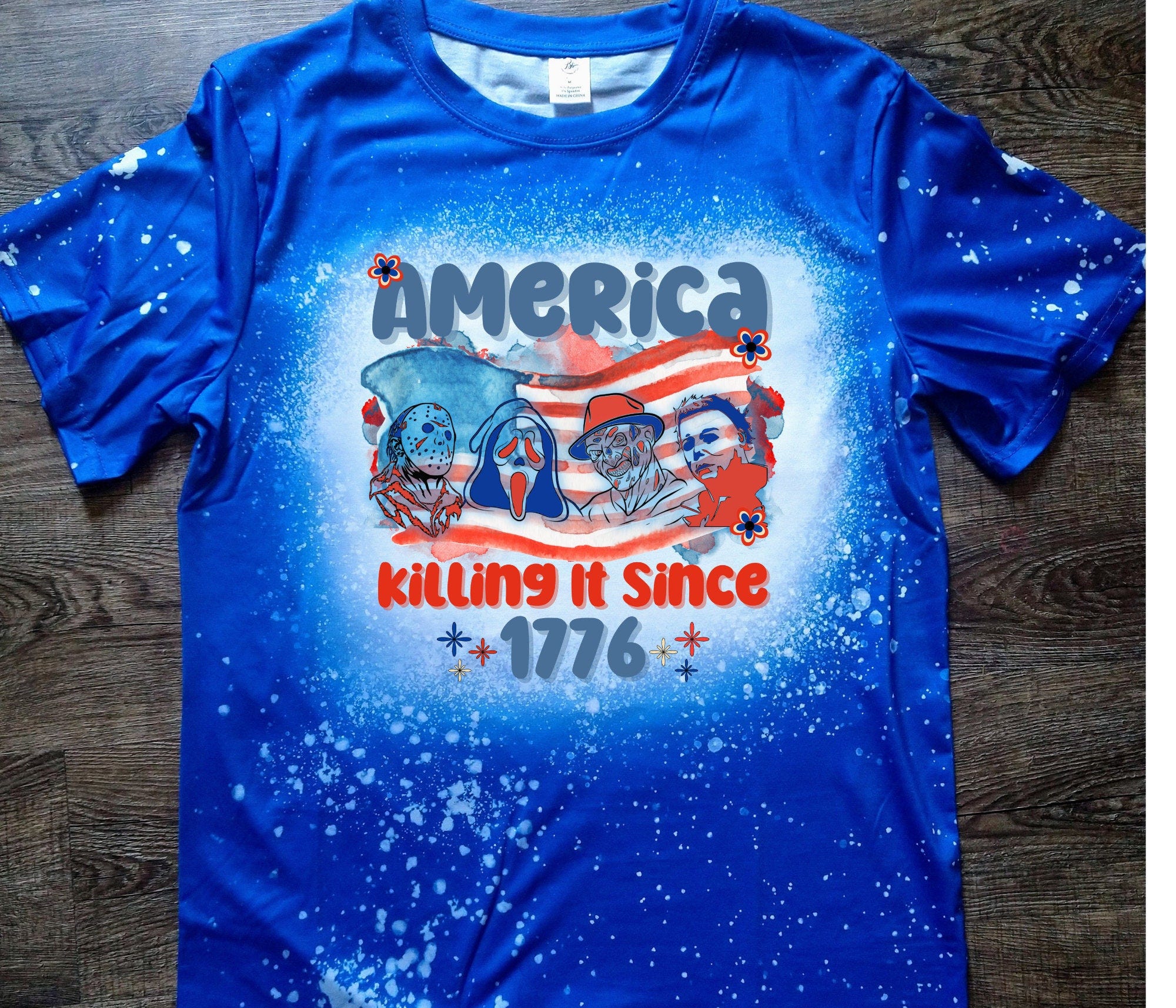 Retro Killing it since 1776 PNG | Retro 4th of July PNG | America PNG | Horror 4th of july png | Sublimation design
