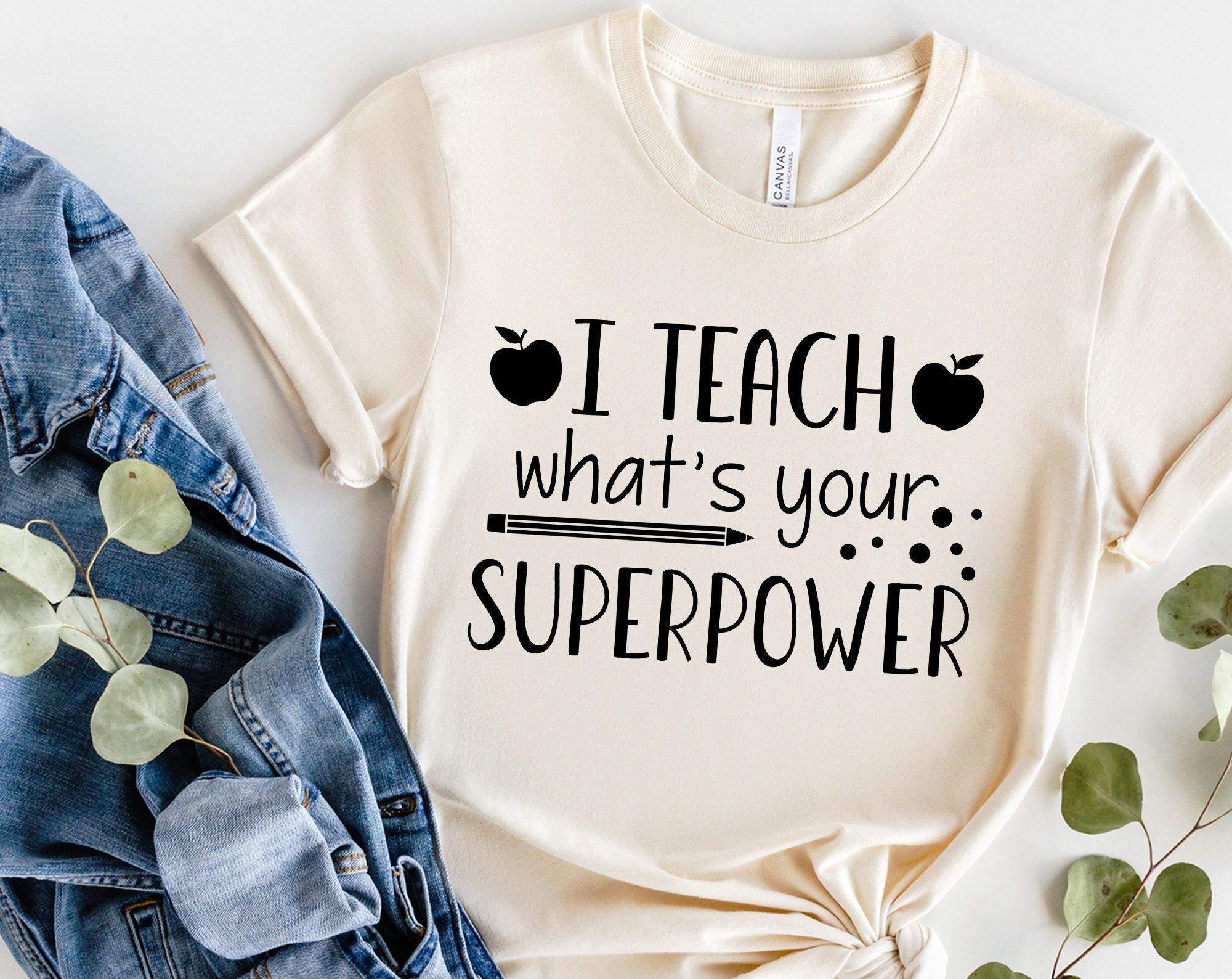 I teach whats your superpower svg, Teacher SVG,  Back to School Svg , Teaching,  Cricut Silhouette cutting files-SVG, Dxf, Png, pdf, ai, eps