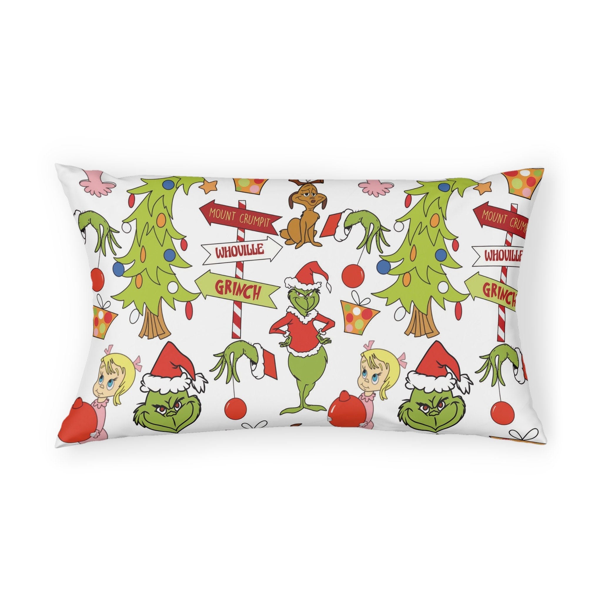 Grinch - How the Grinch Stole Christmas Pillow Sham Standard & King Size - Can Be Personalized