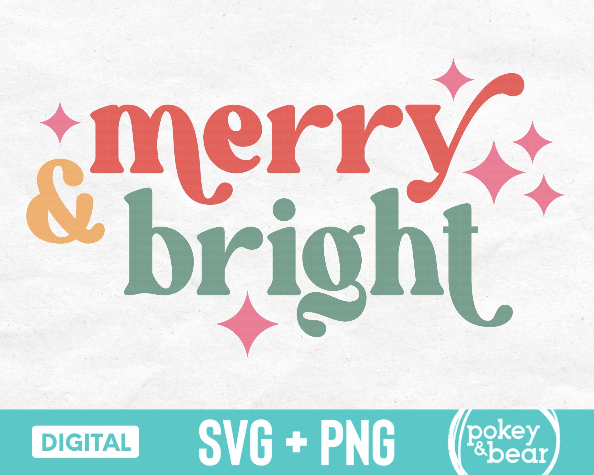 Merry And Bright Svg Retro Christmas Svg Groovy Holiday Svg Christmas Shirt Svg Merry And Bright Png Sublimation Design Download