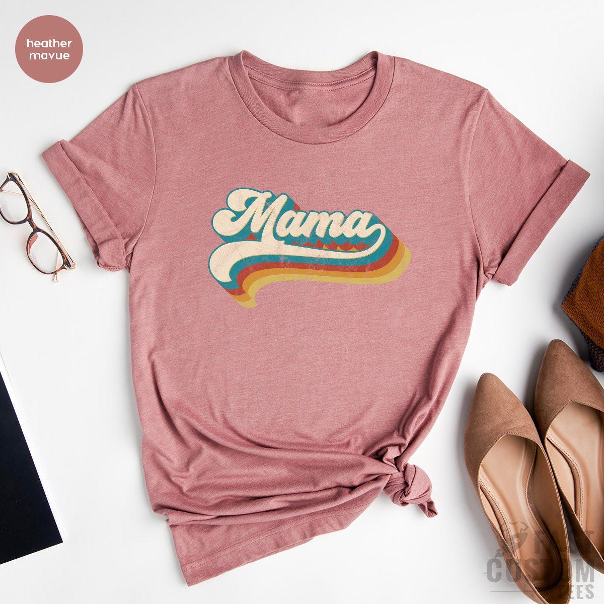 Vintage Mama Shirt, Mom Shirts, Mothers Day Gifts, Retro Mom T-Shirt, Vintage T Shirt, Shirts For Mom, Mom Birthday Shirts