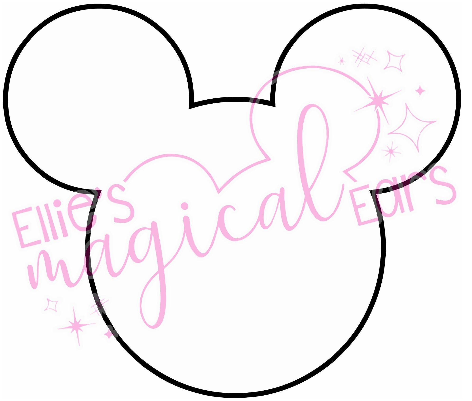 Mickey Head Outline SVG - Mickey Head SVG - Mickey Head PNG - Mickey Head Outline Printable