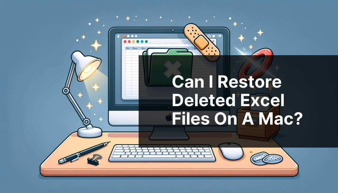 Can I restore deleted Excel files on a Mac?