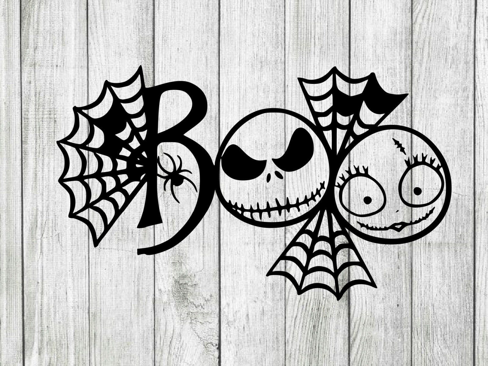 Jack and sally svg, jack skellington svg, A nightmare before christmas svg, cutting files for cricut silhouette, INSTANT DOWNLOAD