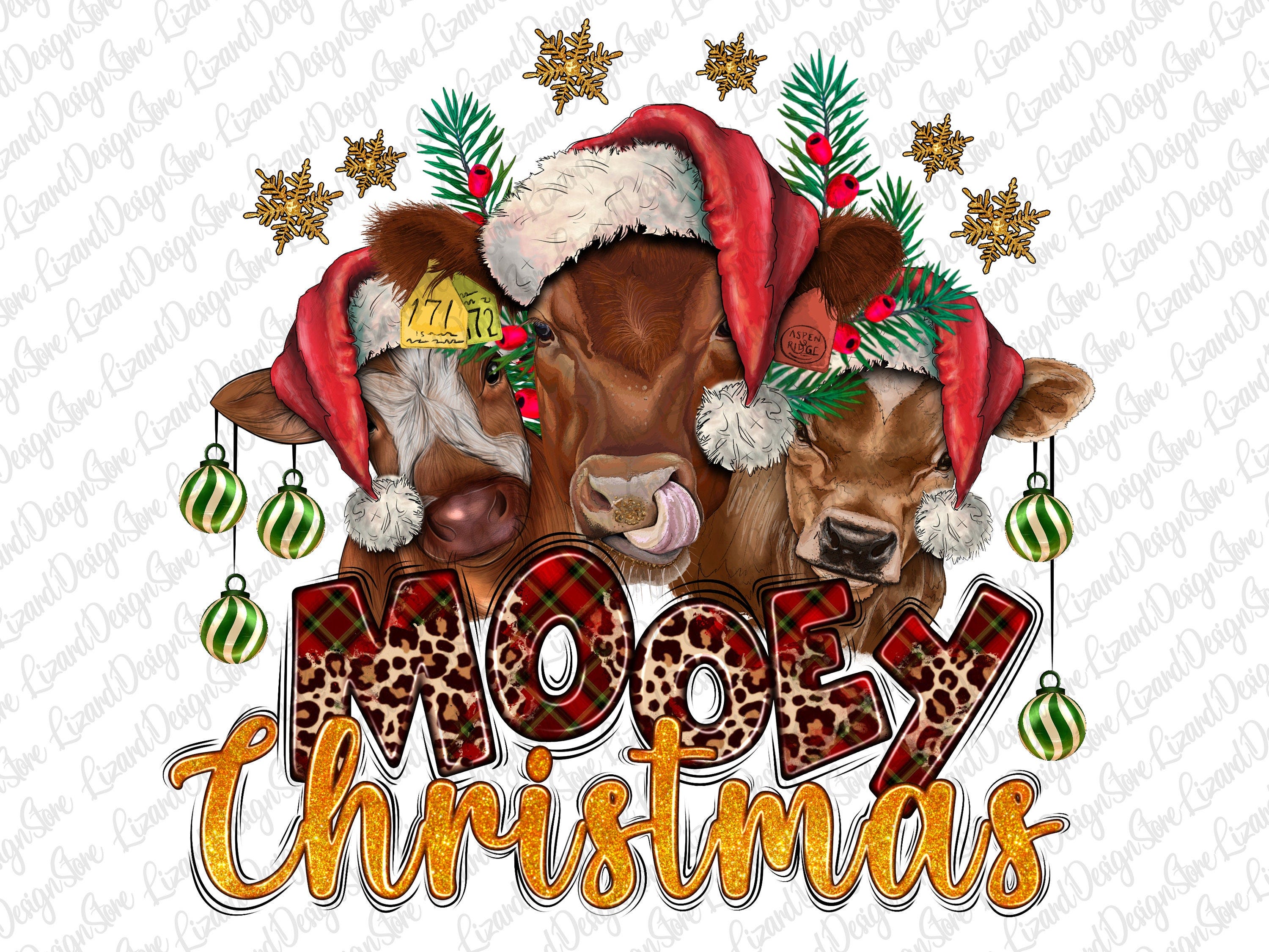 Mooey Christmas Cows Png Sublimation Design, Christmas Holstein Png, Merry Christmas Png, Western Christmas Cows Png, Digital Download