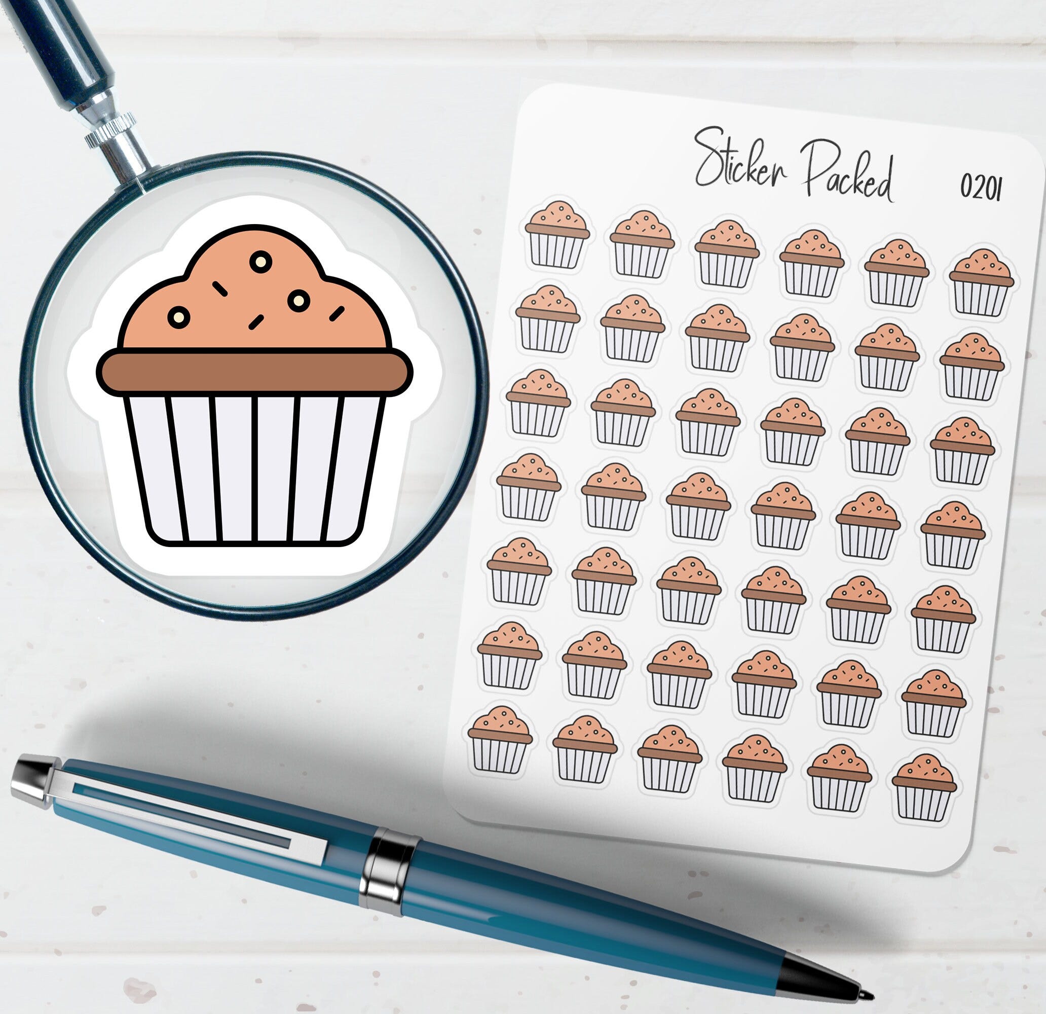 Muffin Planner Sticker Muffin Icon Sticker Muffin Sticker