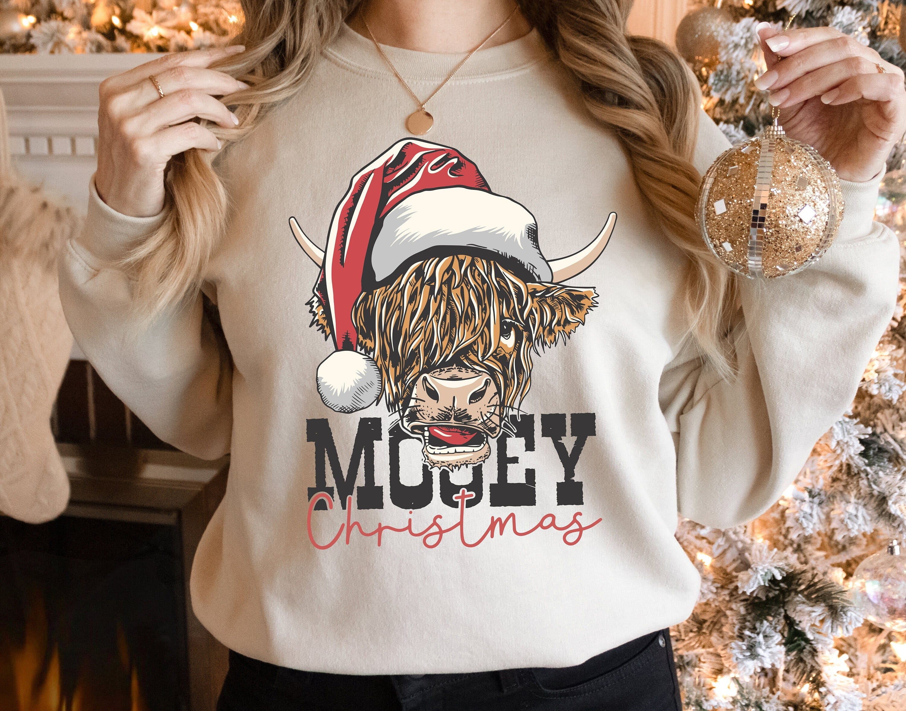 Mooey Christmas Sweatshirt, Christmas Sweatshirt, Cows Sweatshirt, Christmas Cow Shirt, Christmas Family Shirt, Western Christmas Sweatshirt