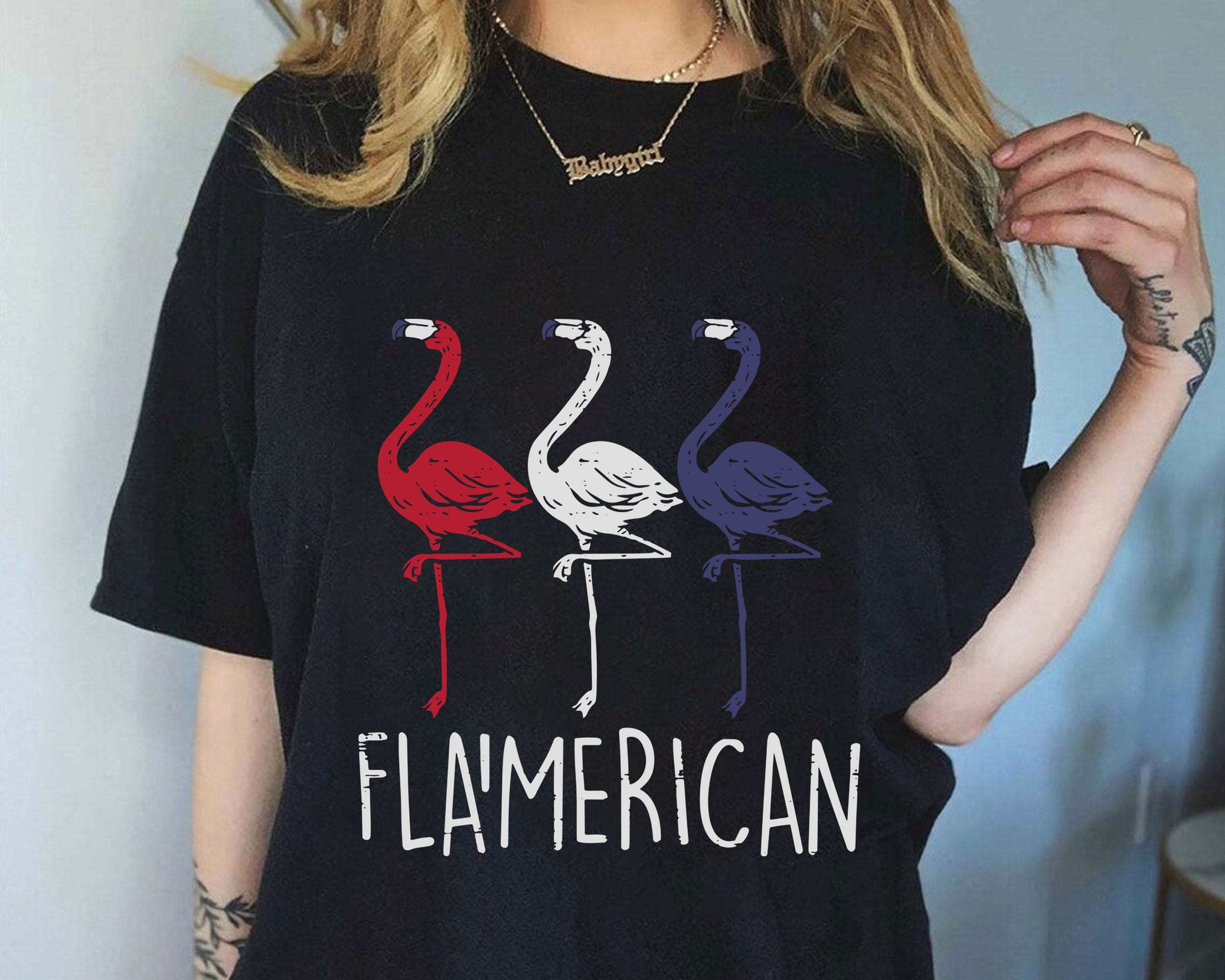 Flamerica Flamingos 4th of July Svg, Flamingo Lovers Svg, American Flag Flamerica, Patriotic Flamingo, Independence Day Gift
