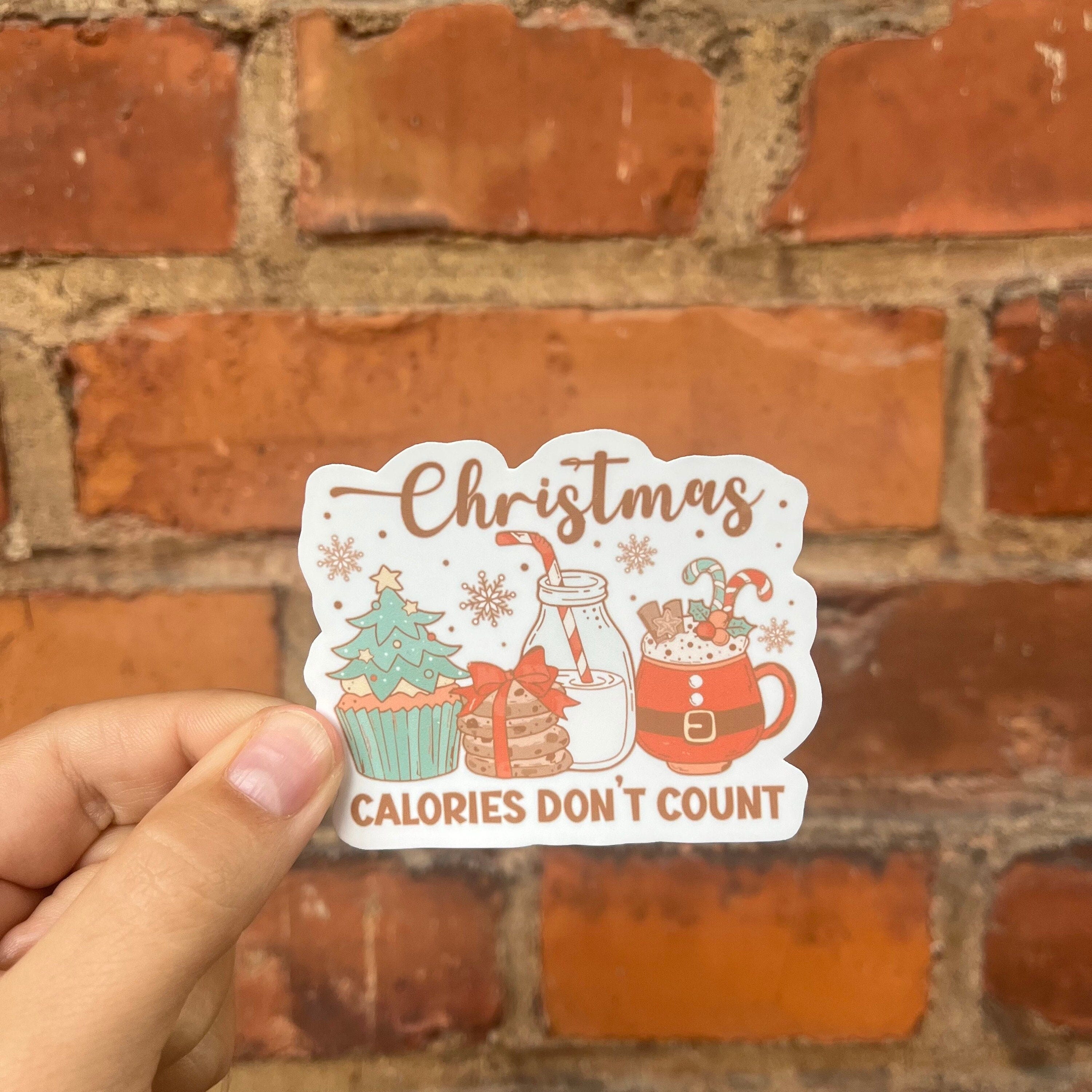 Sticker Sticker Christmas Calories don