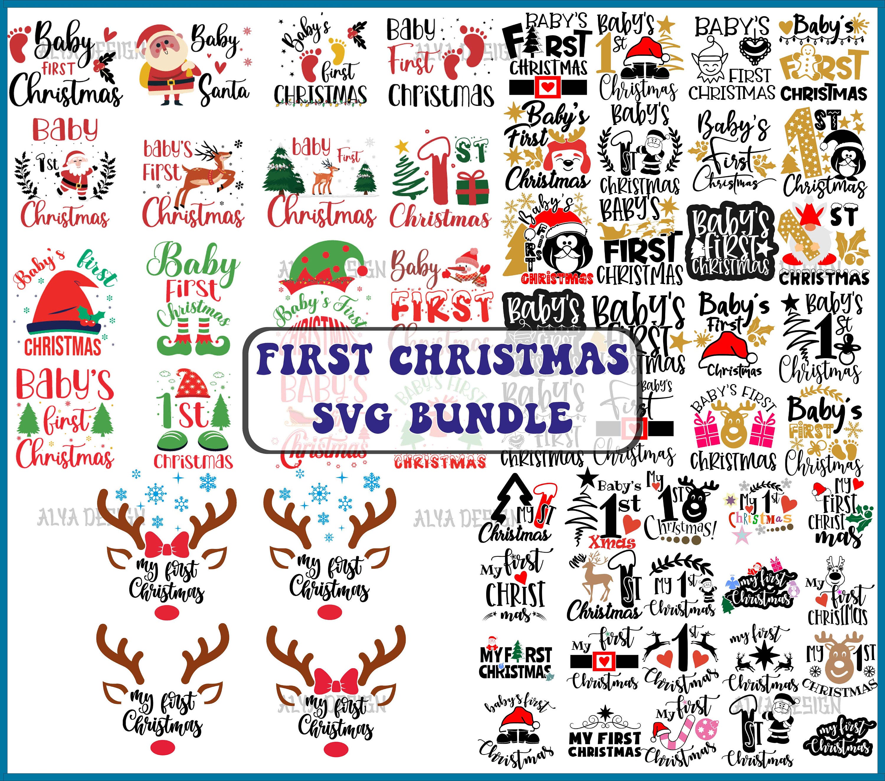 Baby’s first Christmas svg bundle, My first Christmas svg, First Christmas svg, Baby’s first Christmas svg, Christmas svg, Png, Eps, Dxf