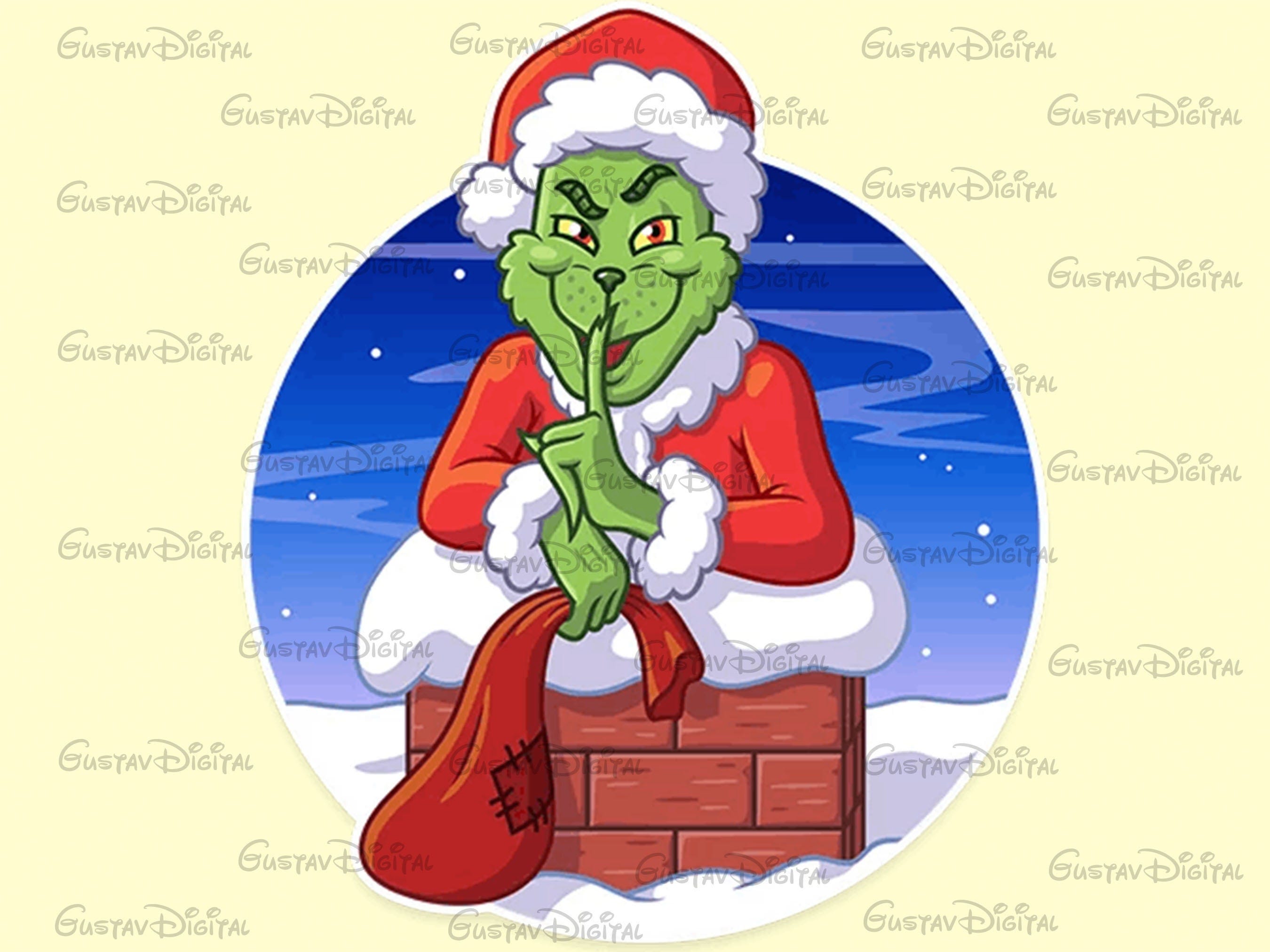 Happy Christmas For Grinch, Instant Fast Dowload, Quality PNG, Quality Digital, Holiday Design, Digital Vector Cut Files, Unique Designs PNG