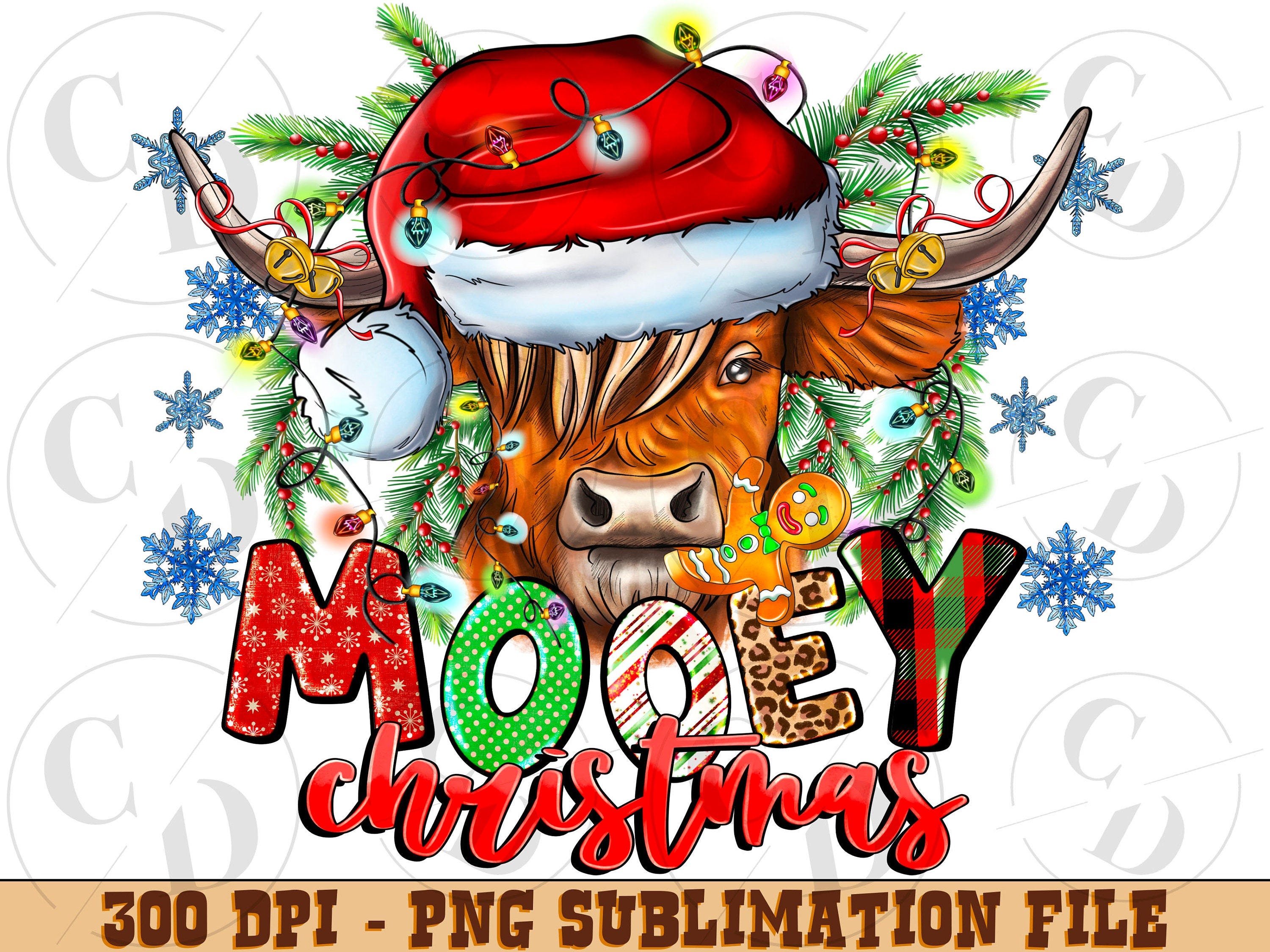 Mooey Christmas sunflower png sublimation design download, Christmas png,Christmas animal png, Christmas Cow png, sublimate designs download