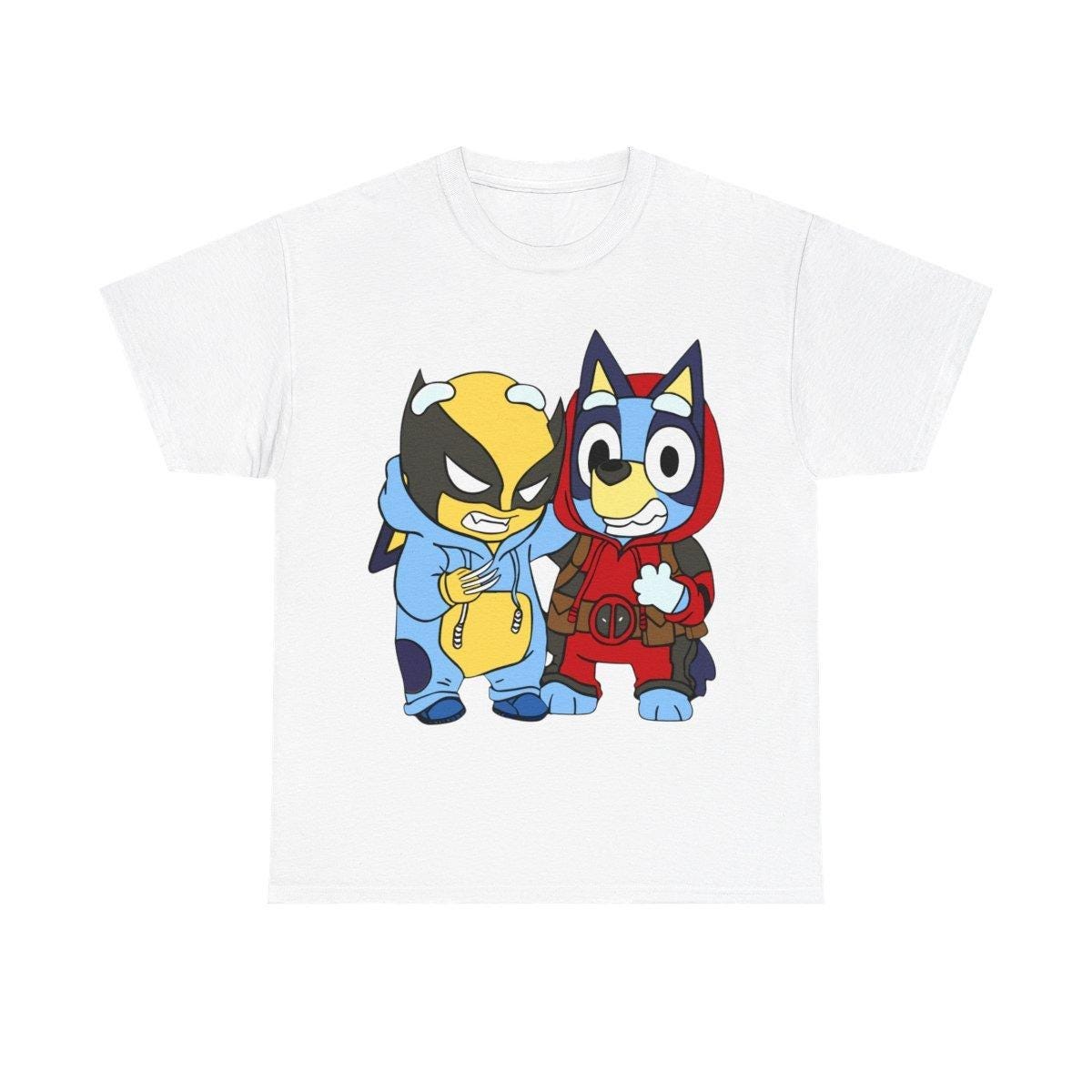 Bluey Deadpool And Wolverine PNG, Bluey Superhero PNG, Bluey Movie Characters PNG
