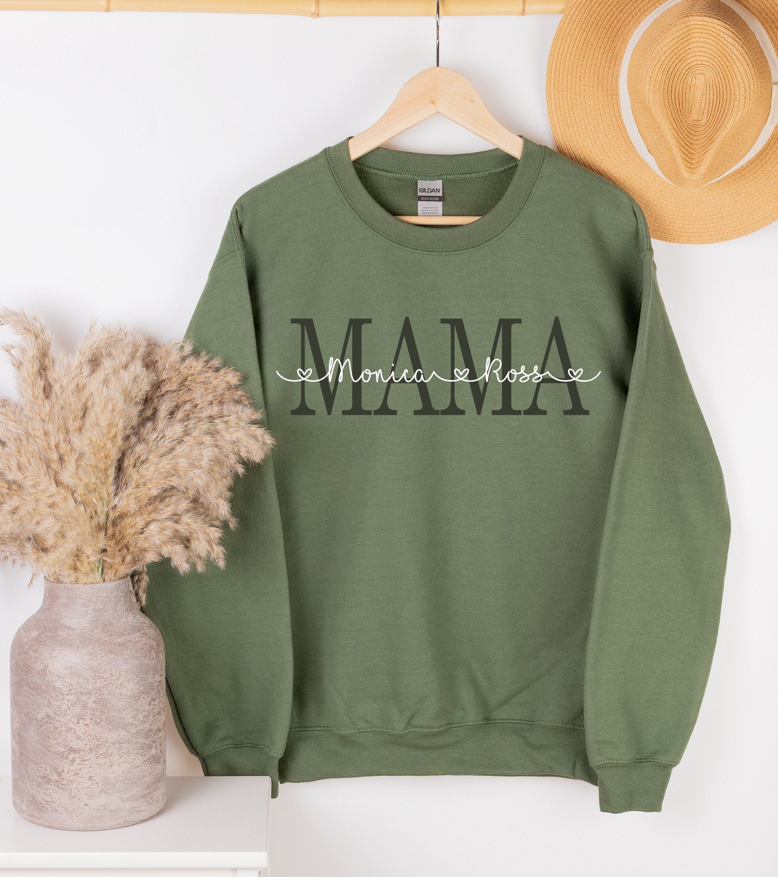 Mama Sweater Personalized Mom shirt Kid Names Shirt Mom Gift Customized Sweatshirt Mother