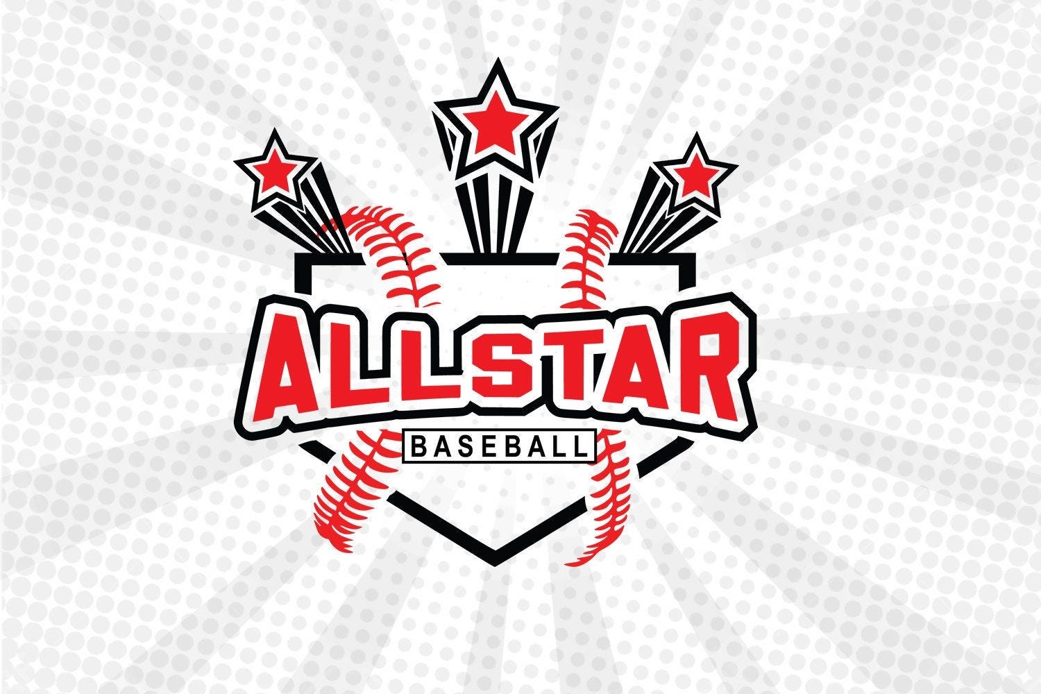 All Star baseball svg, Star Baseball svg, Baseball Tournament , Baseball svg ,Baseball high school svg,Baseball Cricut,Baseball cut file