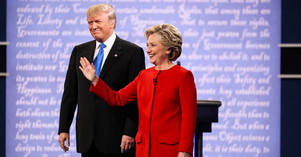 《First Clinton and Trump Debate: Analysis》－ 紐約時報