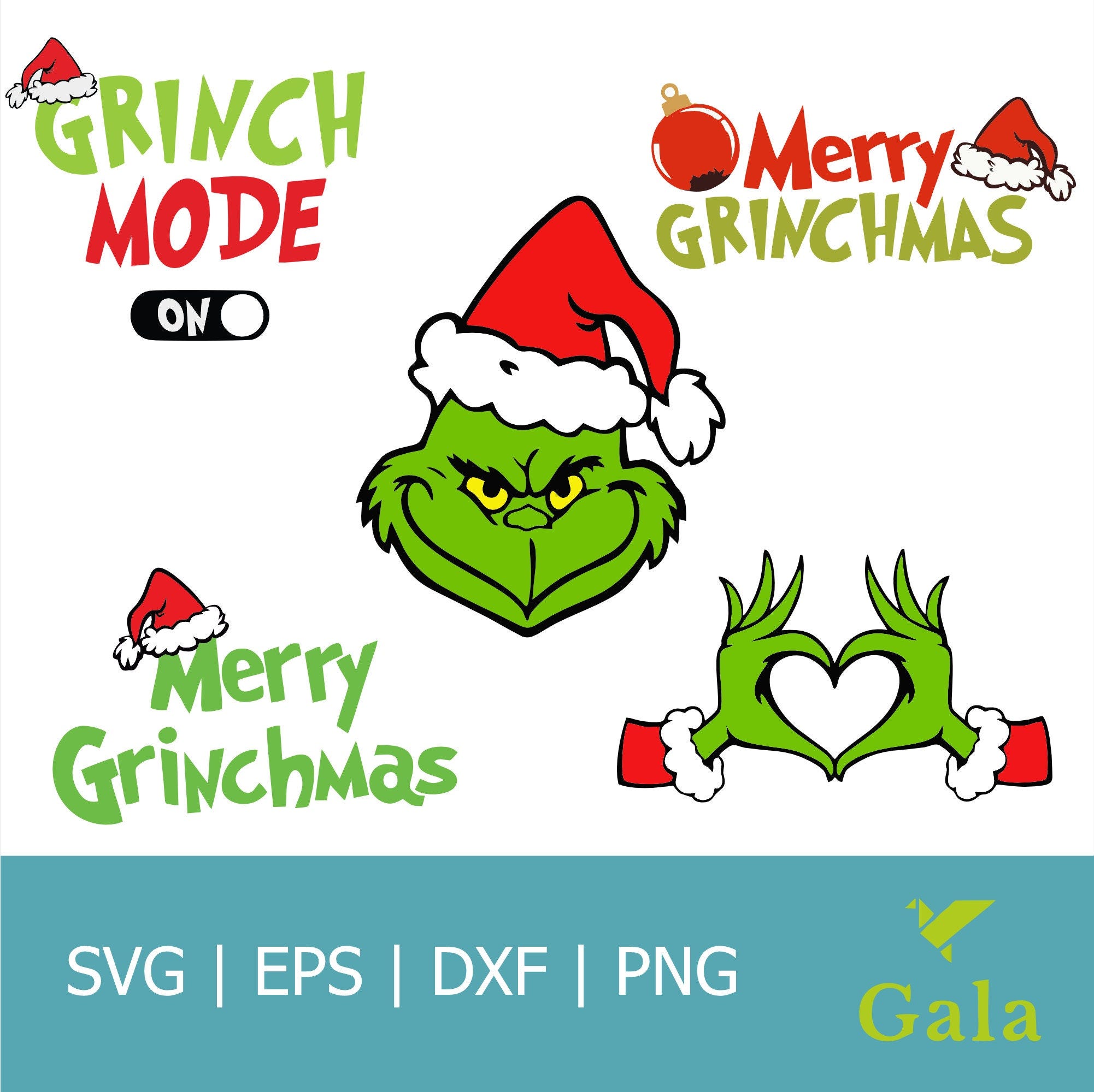 Grinc Svg| Grincmas Christmas Png-Svg| Grinc Clipart Files| Files for Cricut & Silhouette Digital File| Eps|Svg|Dxf|Png