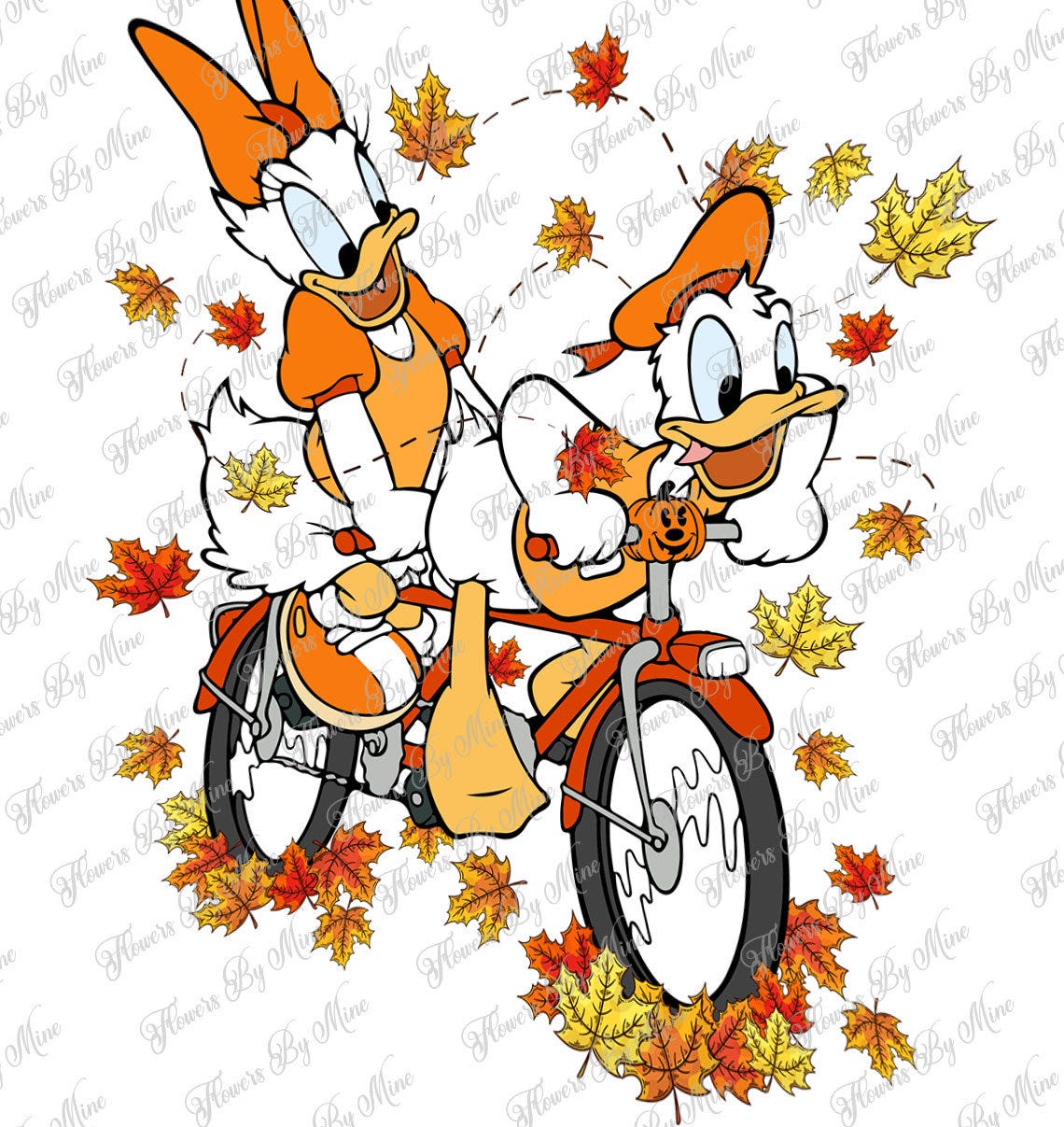 Autumn Duck Png, Hello Fall Png, Fall Leaves Png, Autumn Png, Halloween Png, Halloween Magical Kingdom Png Digital Download