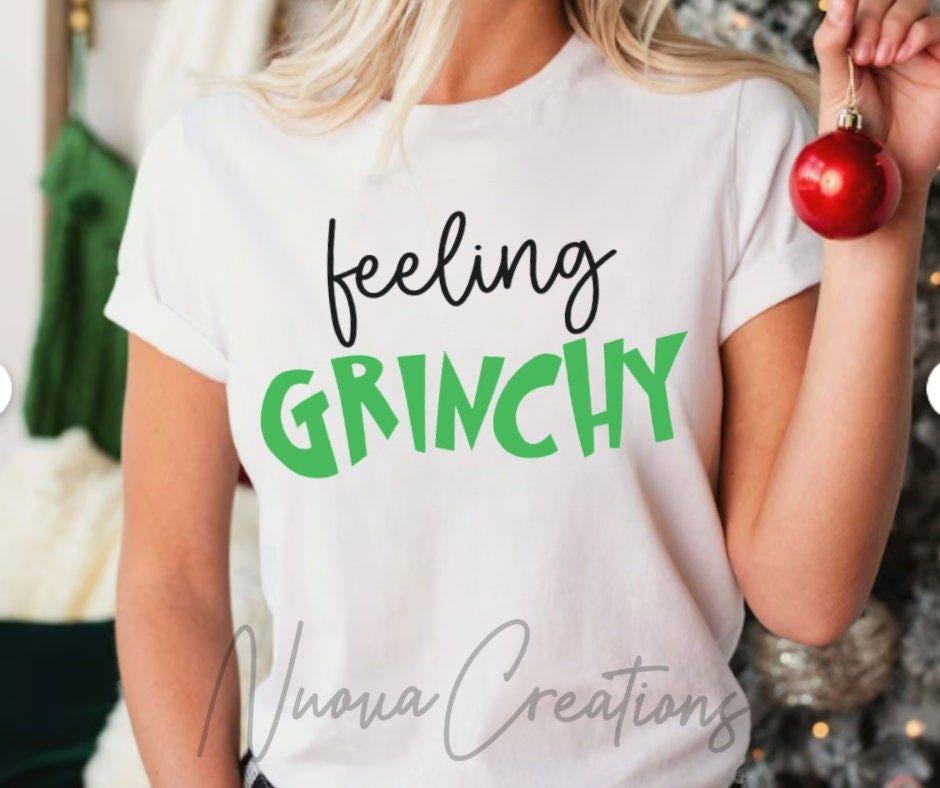 Feeling Grinchy SVG | Cut File | Digital Download | Trending | Christmas svg | Funny Christmas svg