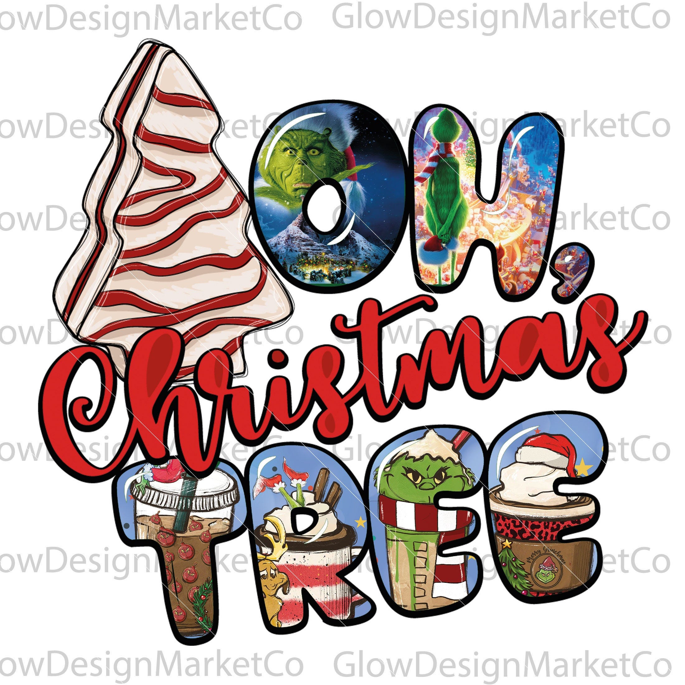 The Grinch Png, Grinch Christmas Cake, Grinch Clipart Files , Files for Cricut & Silhouette Digital File