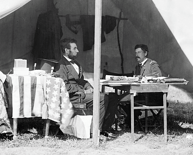 Lincoln and McClellan about a month before McClellan's dismissal.