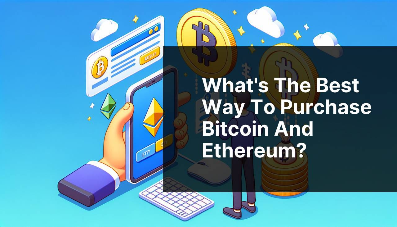 What's the best way to purchase Bitcoin and Ethereum?