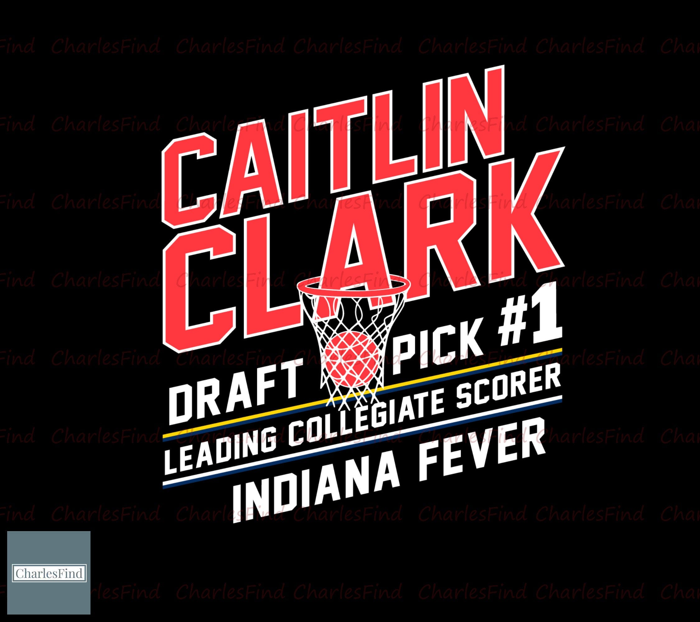 Caitlin Clark Indiana Basketball Net Svg Digtital Download