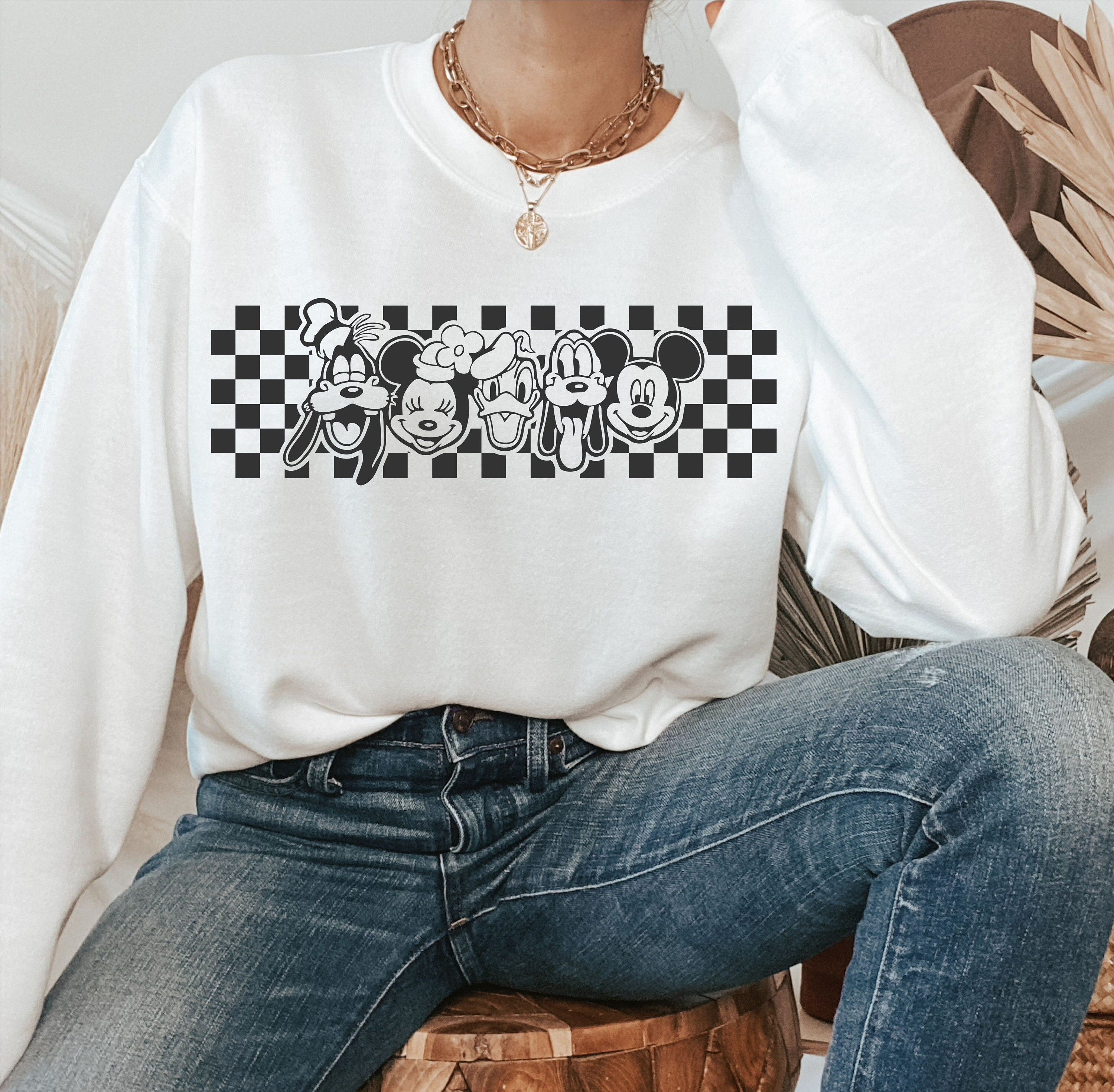 Checkered Mickeyy And Friends SVG - PNG - PDF