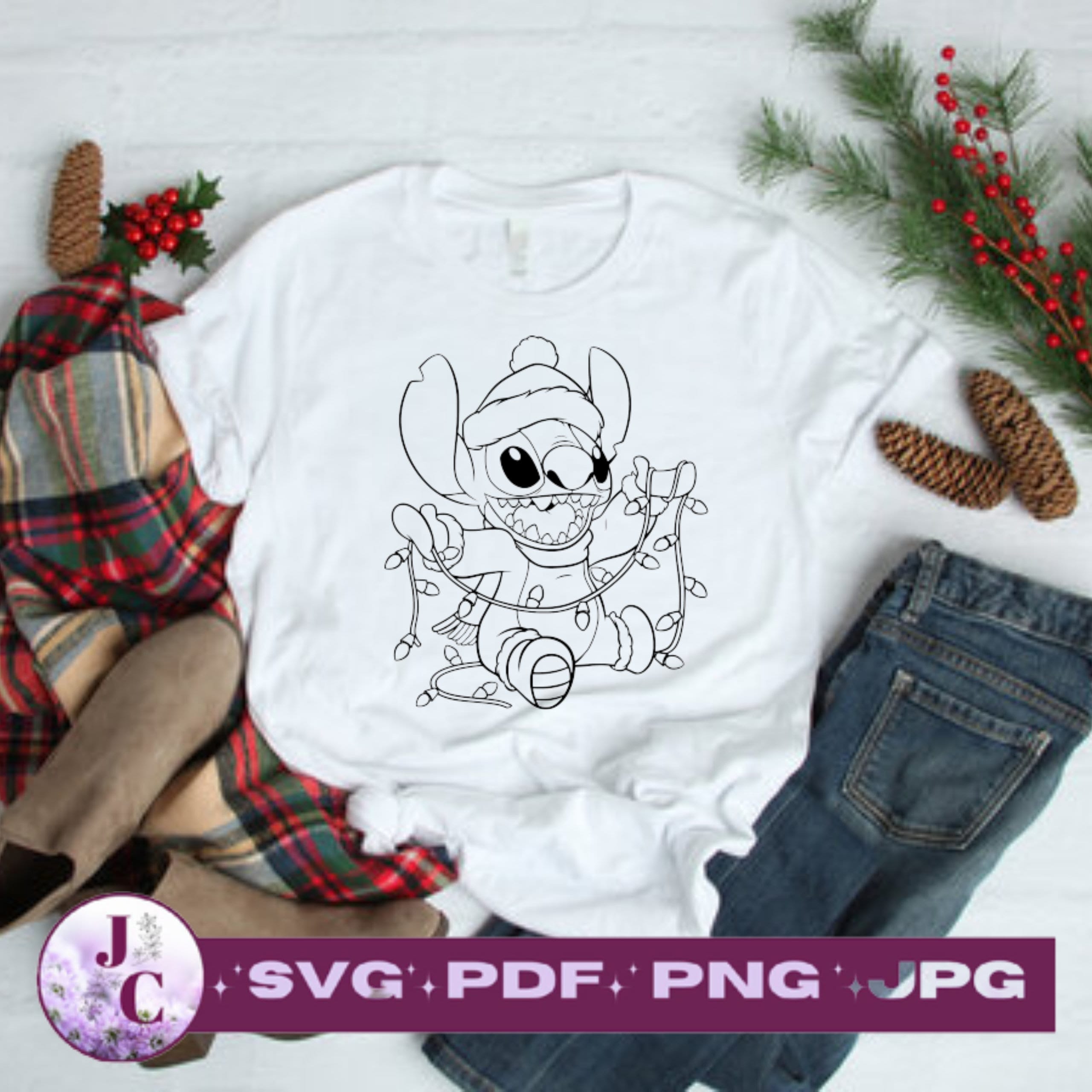 Christmas Stitch/ SVG/ PNG/JPEG