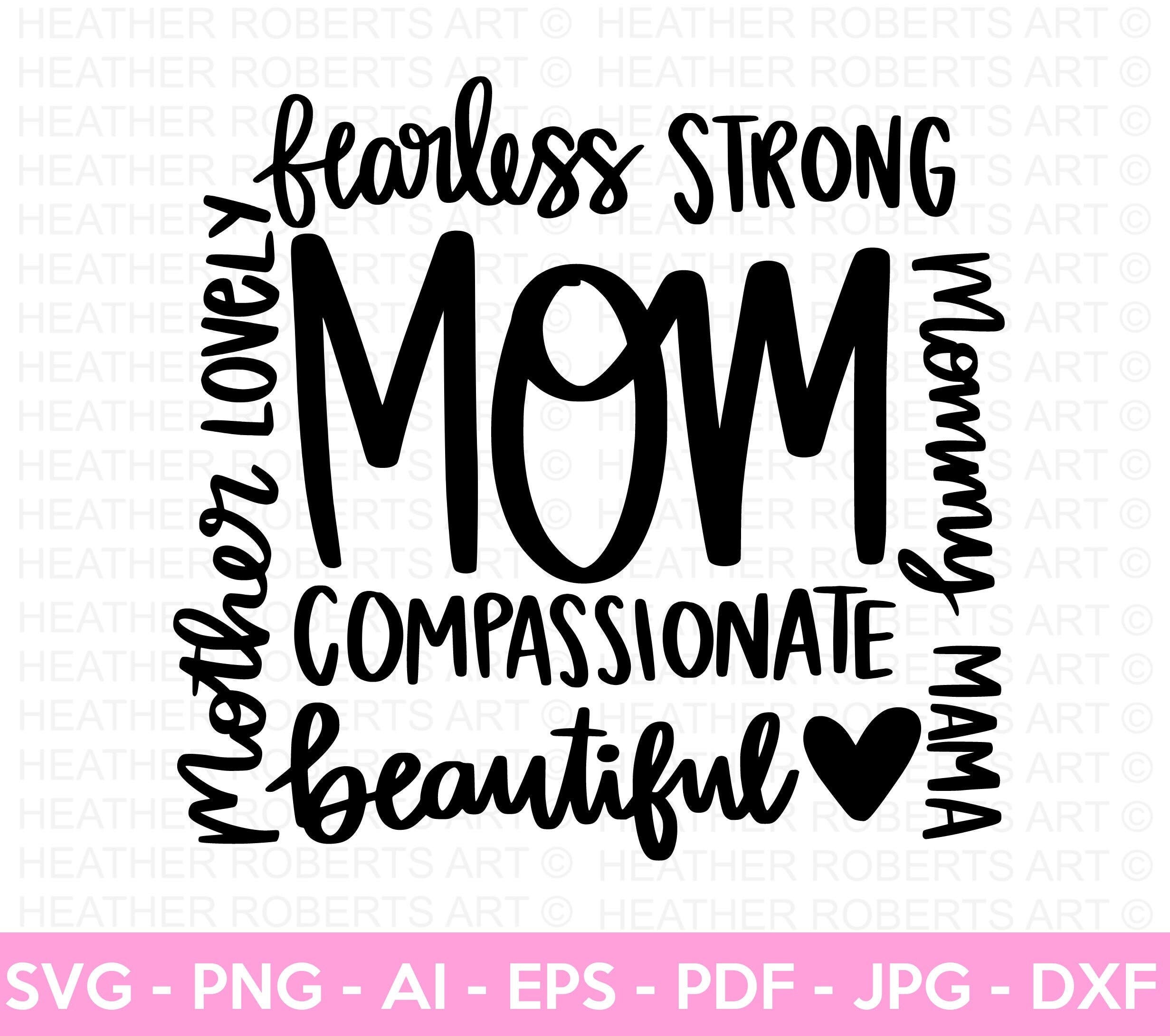 Mom Phrase Collage SVG, Mom Shirt svg, Mother
