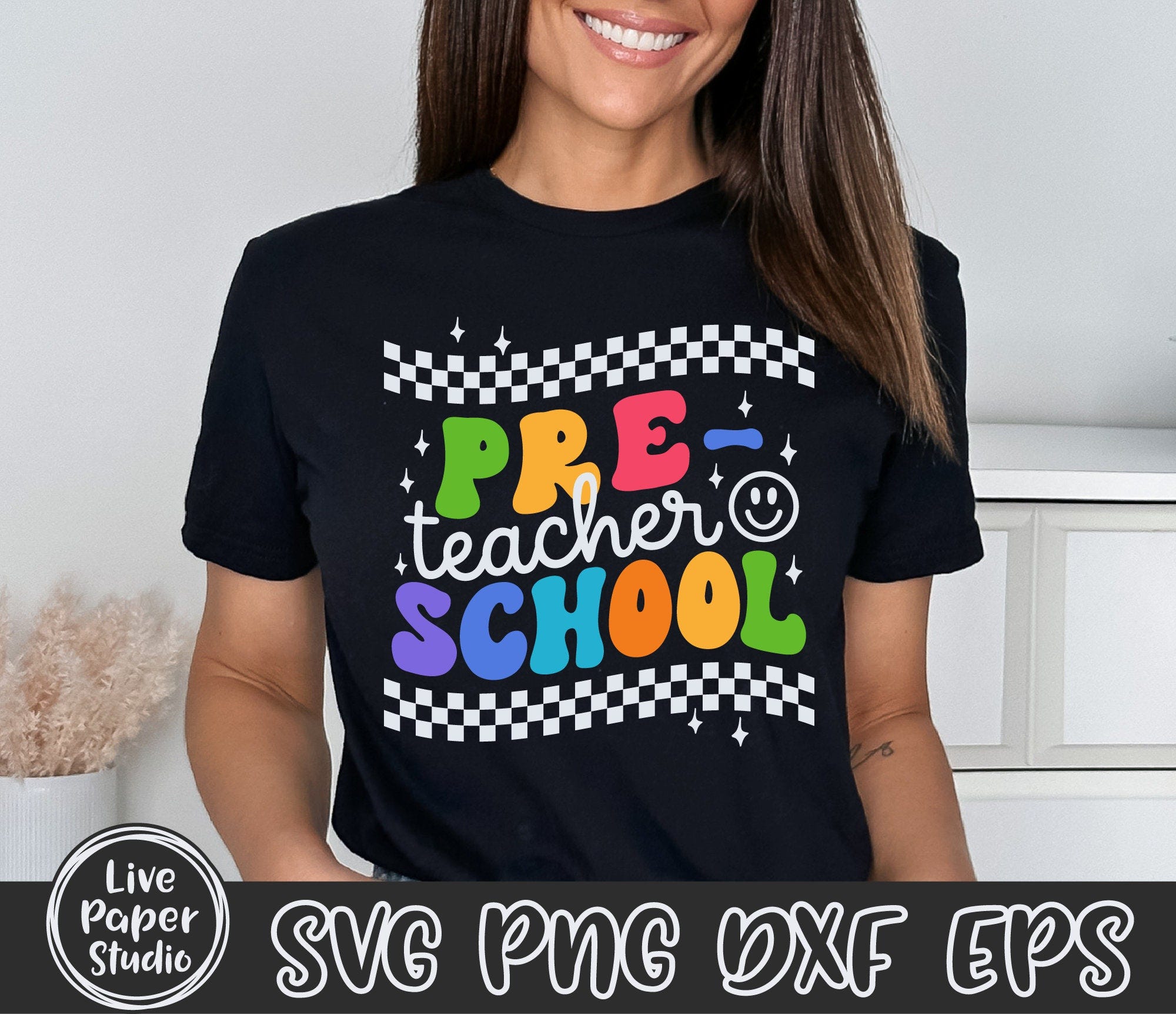 Preschool Teacher Svg, Back to School Svg, First Day of School Svg, Preschool Teacher Shirt Svg, Pre-k Teacher Gift, Digital Download Files