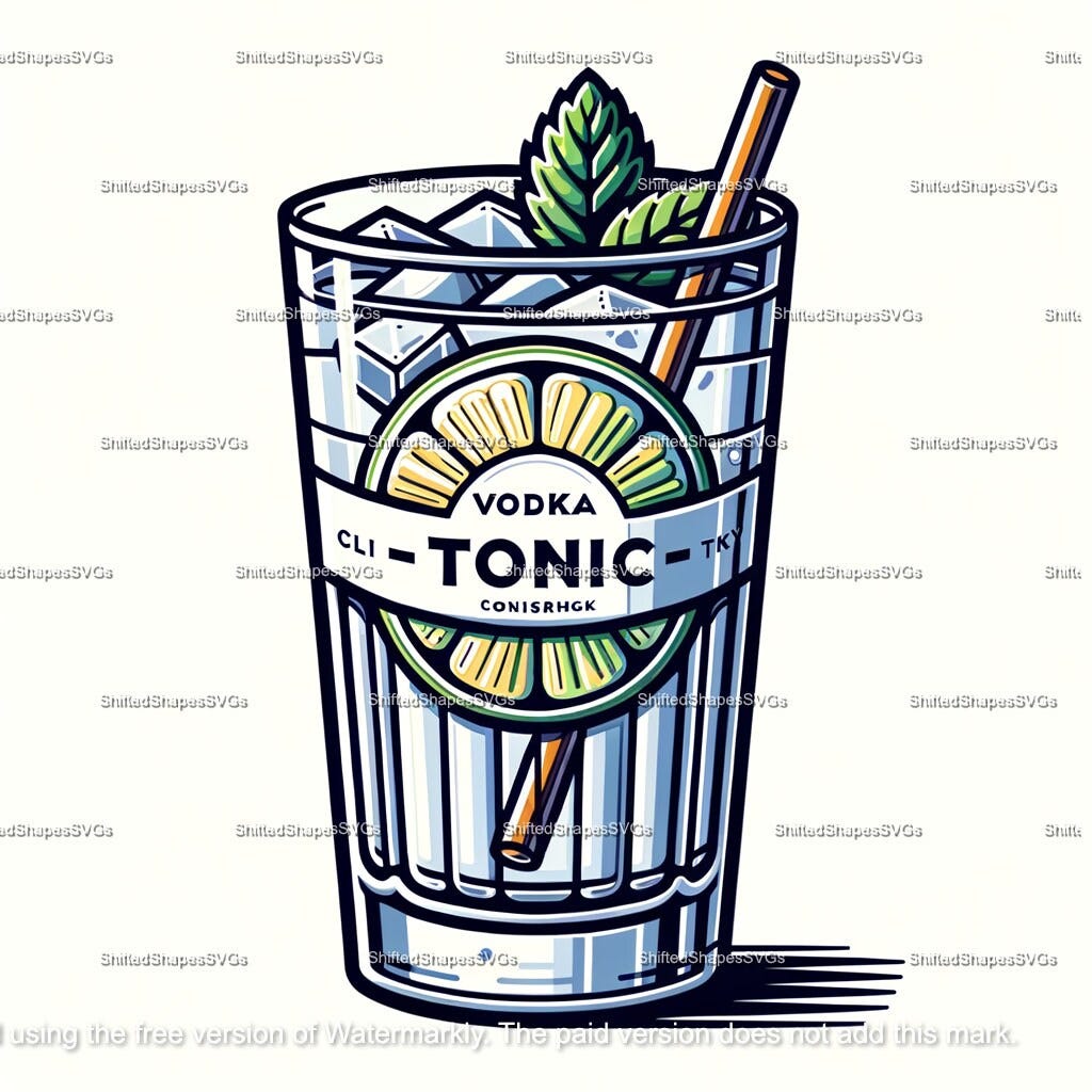 Vodka Tonic SVG bundle