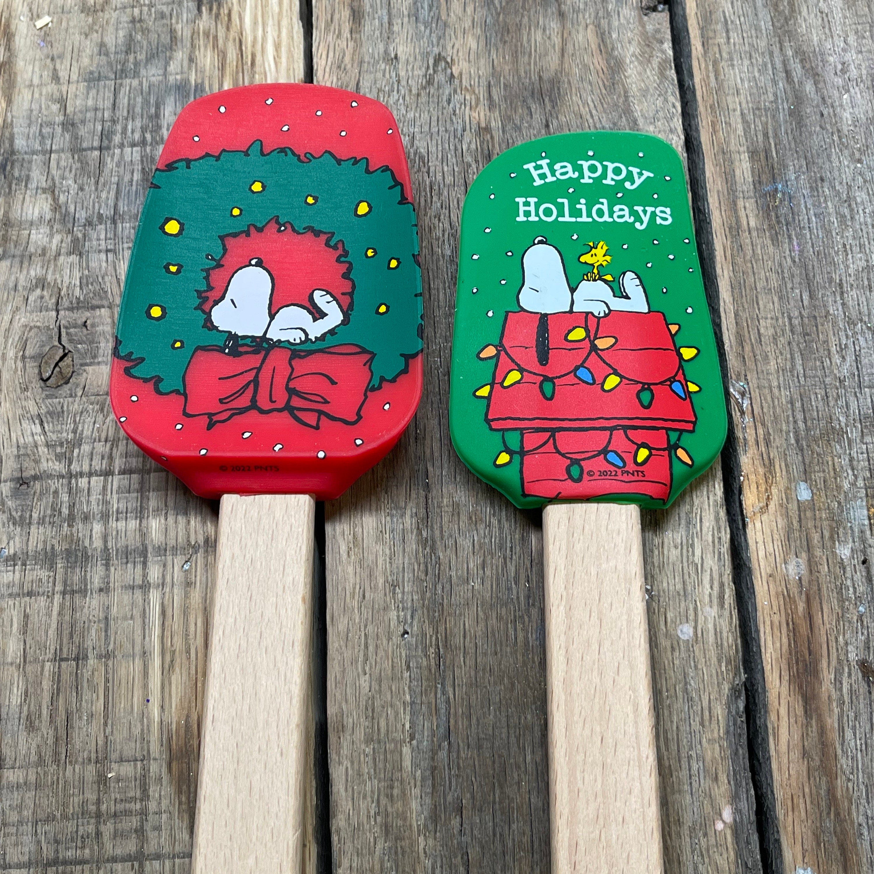 Snoopy Peanuts Christmas Spatula Set, Peanuts Christmas , Snoopy Spatula Set, Kitchen Accessories, Christmas Spatulas